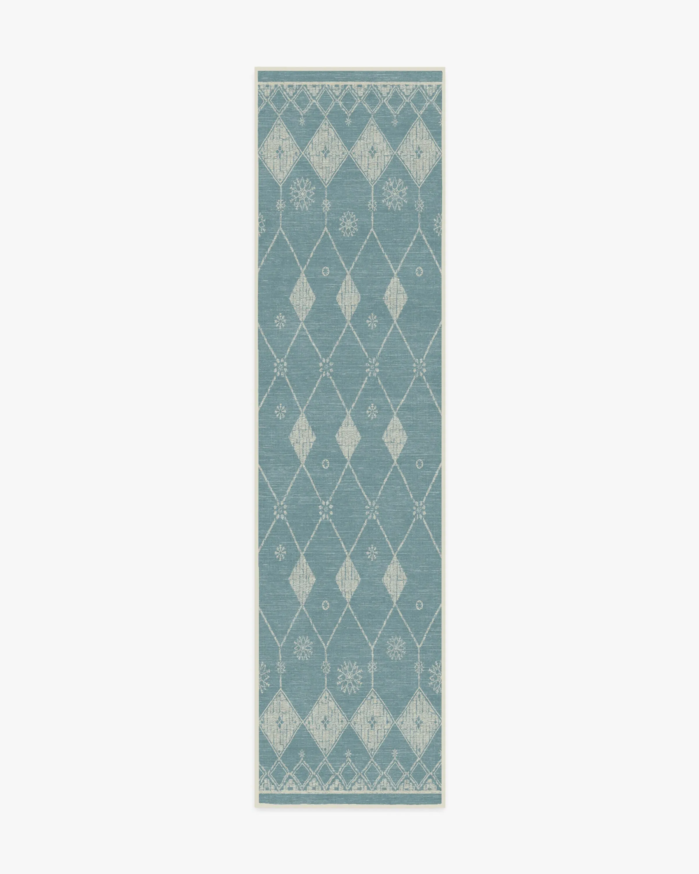 Runner Area Rug Machine Washable - Pale Blue