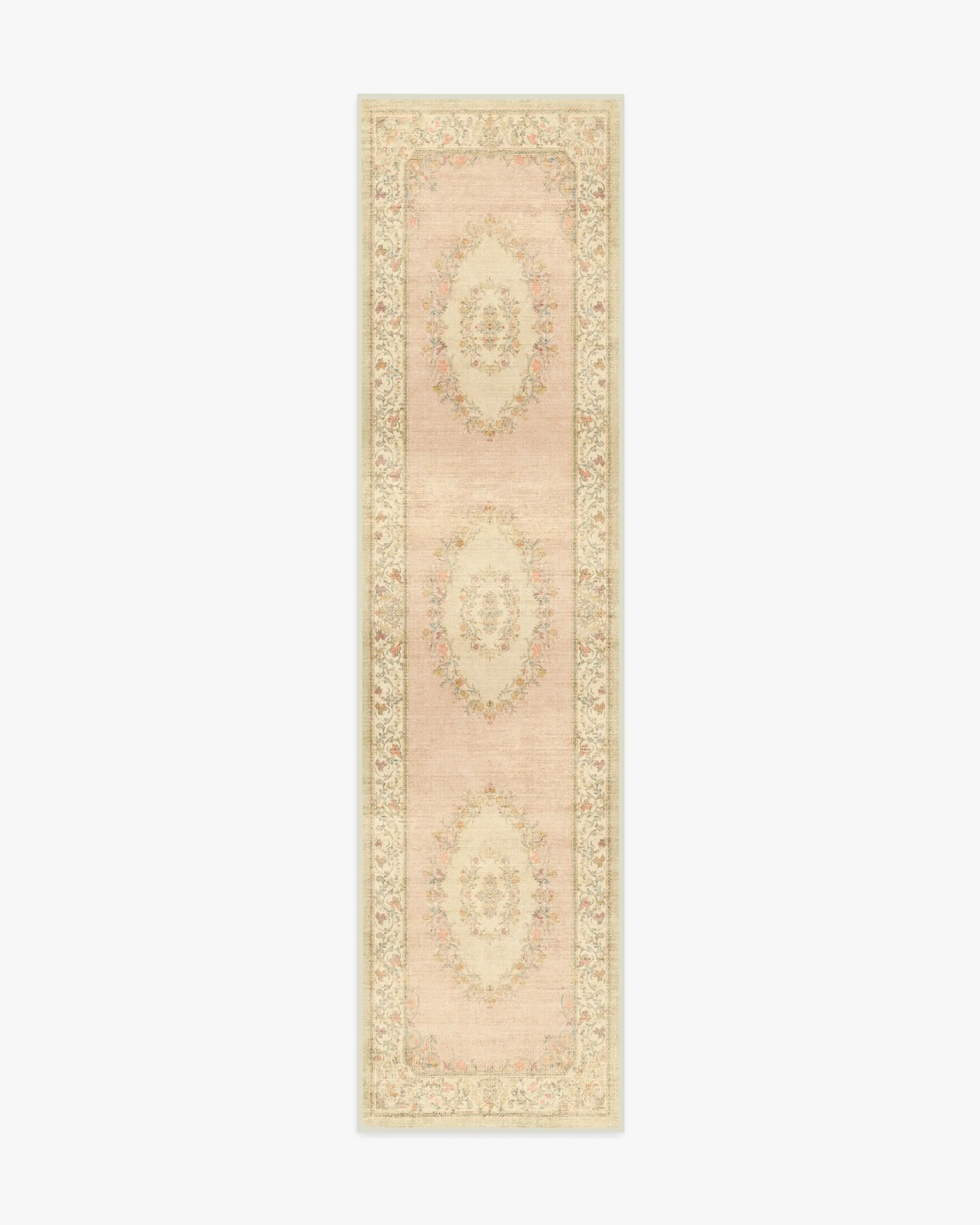 Runner Area Rug Machine Washable - Pink