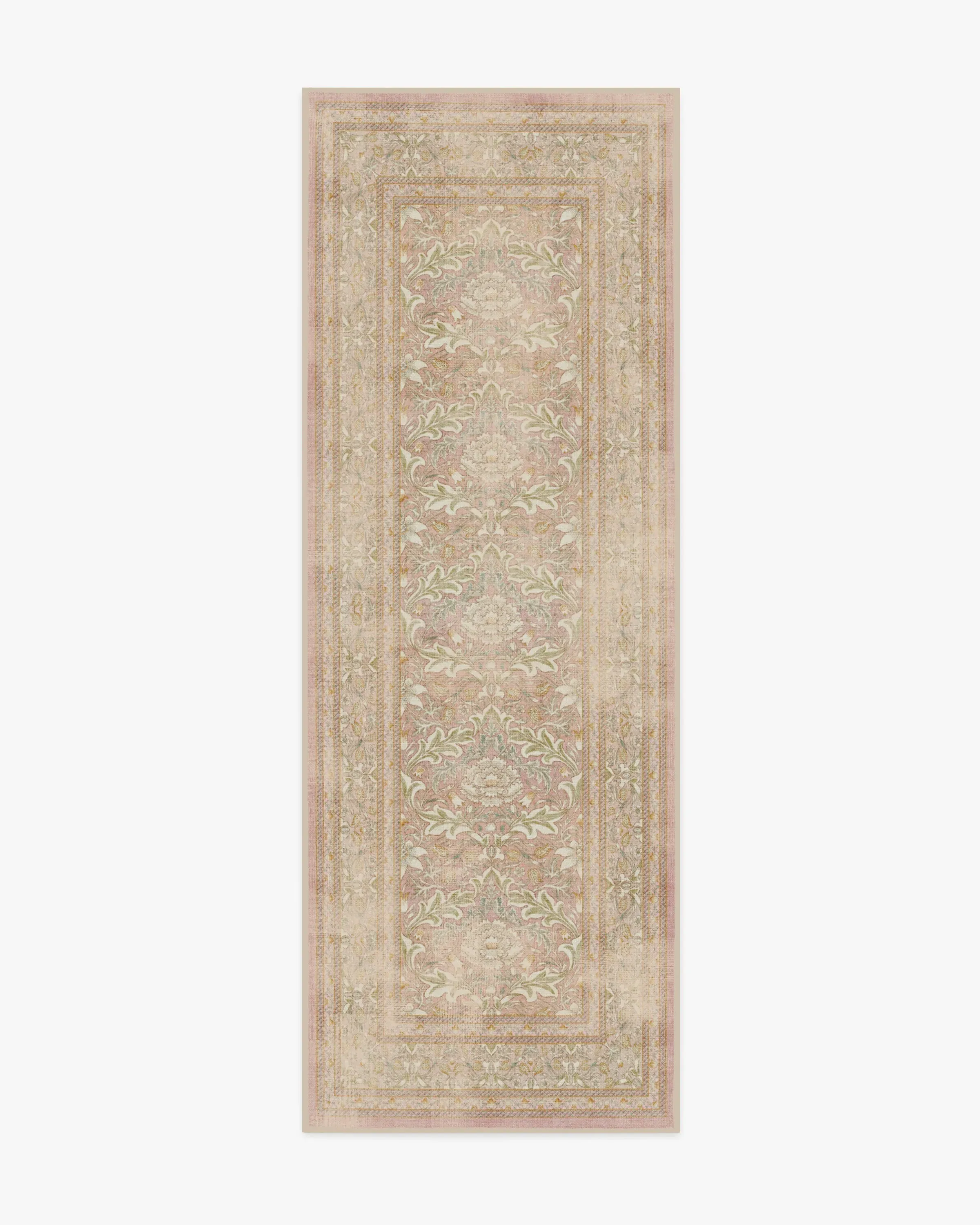 Runner Area Rug Machine Washable - Pink