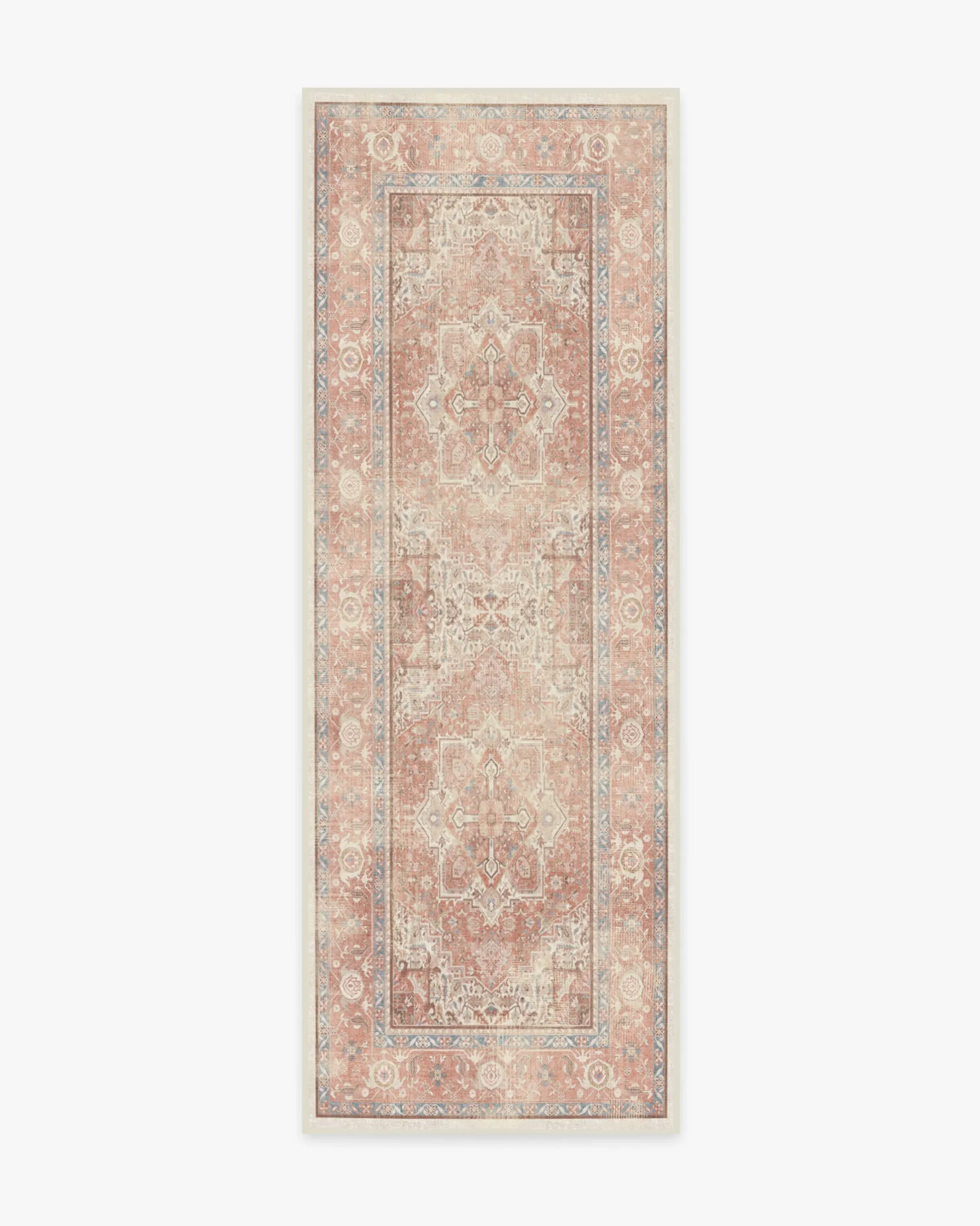 Runner Area Rug Machine Washable - Pink, Chenille