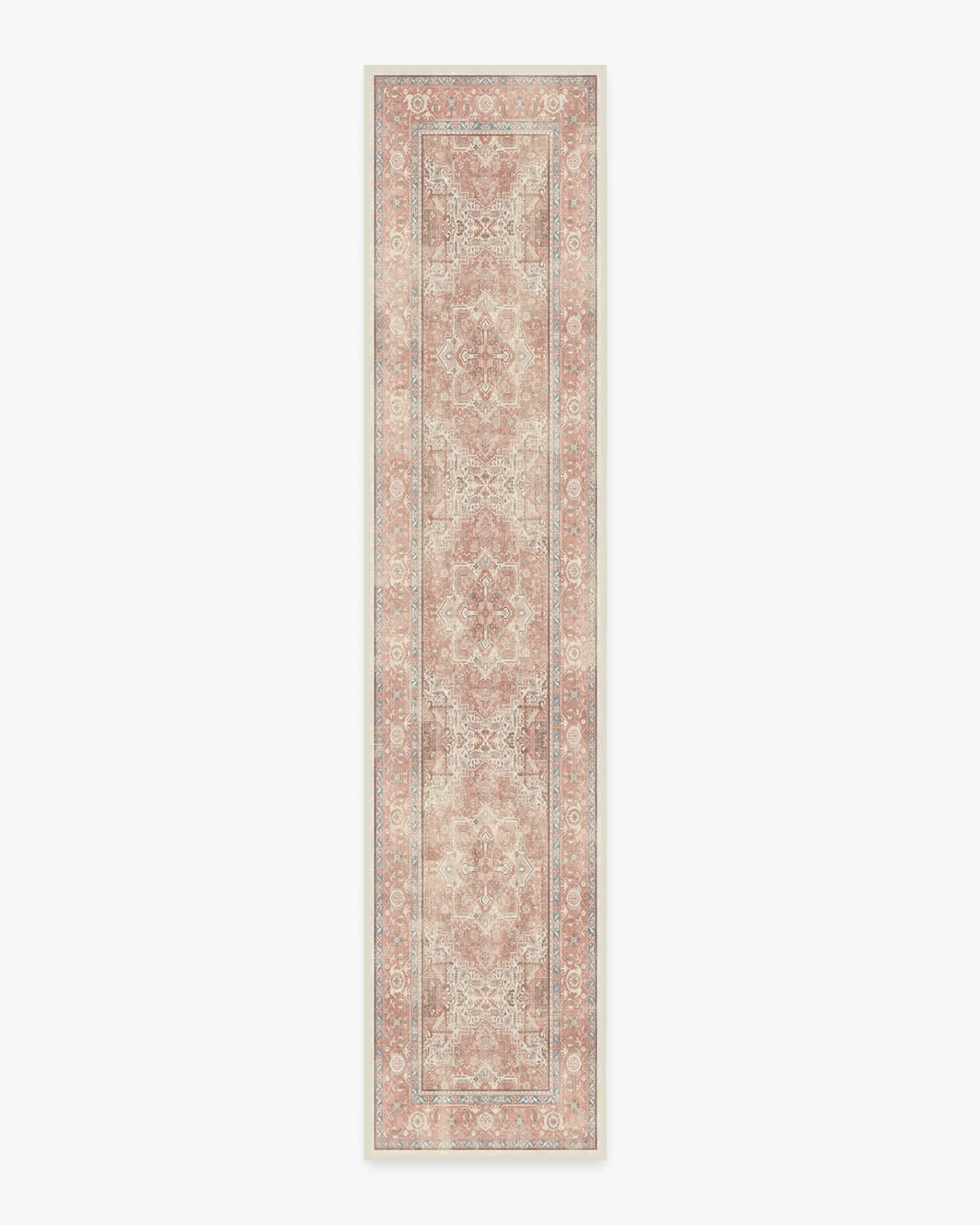 Runner Area Rug Machine Washable - Pink, Chenille
