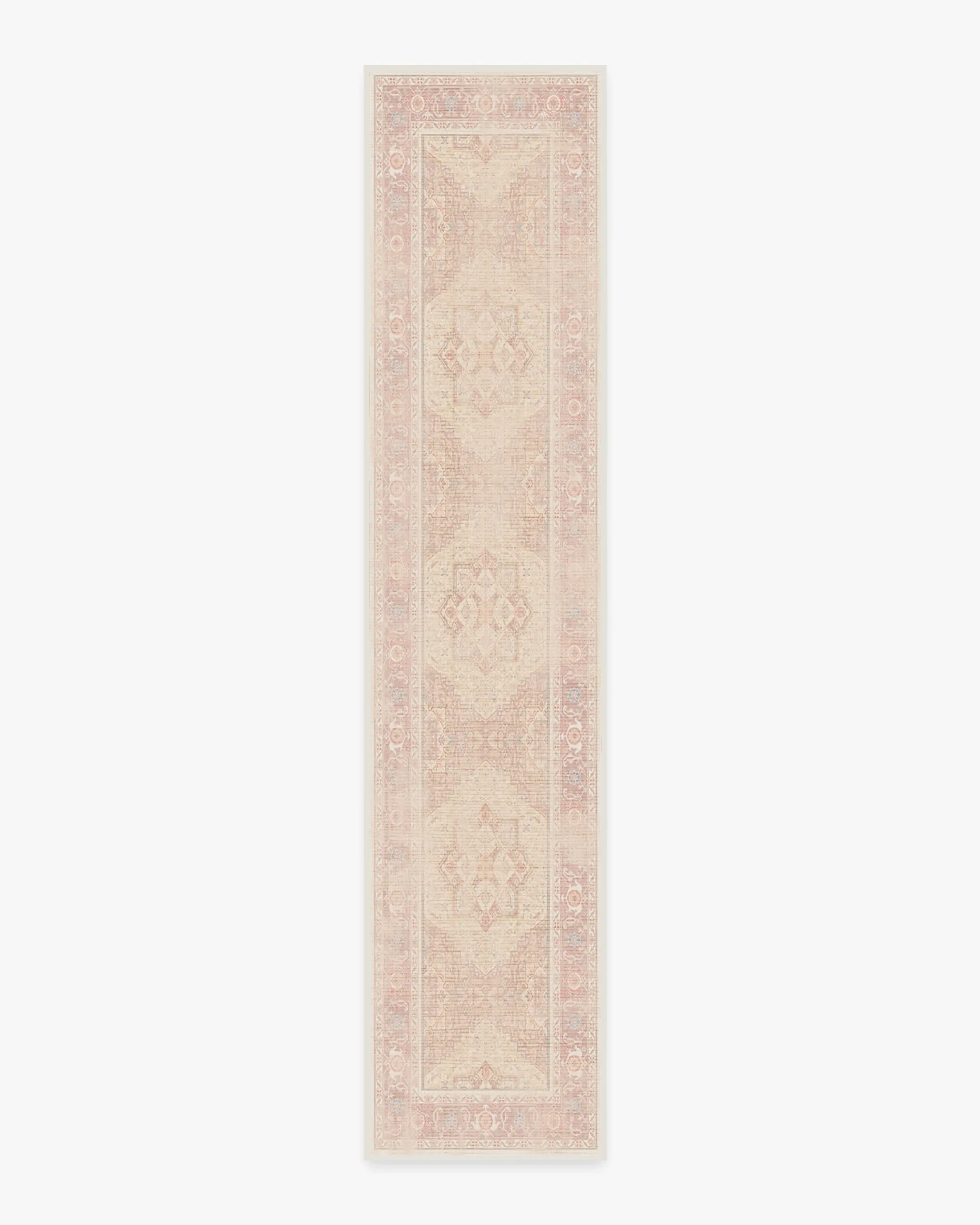 Runner Area Rug Machine Washable - Pink, Chenille