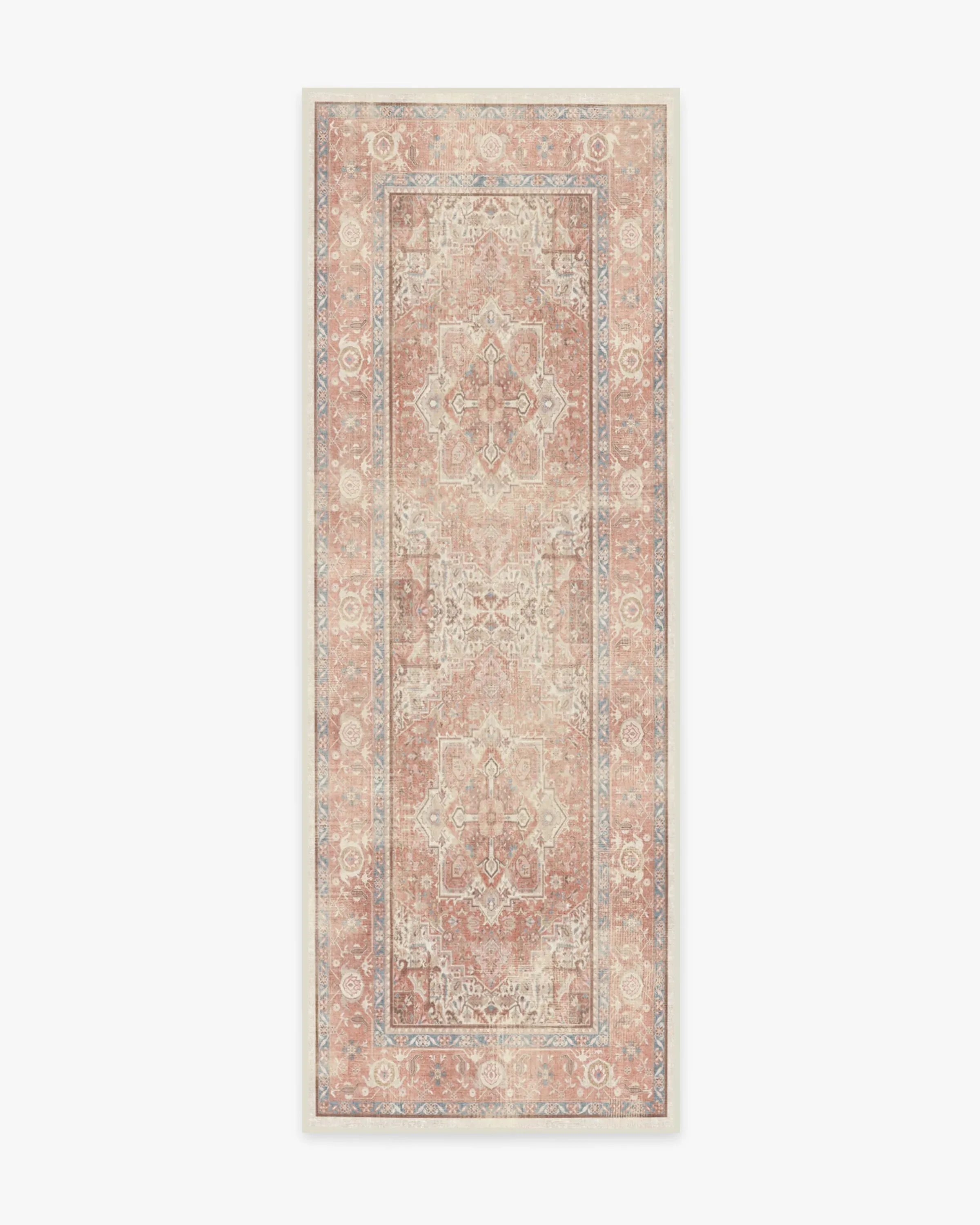 Runner Area Rug Machine Washable - Pink, Chenille