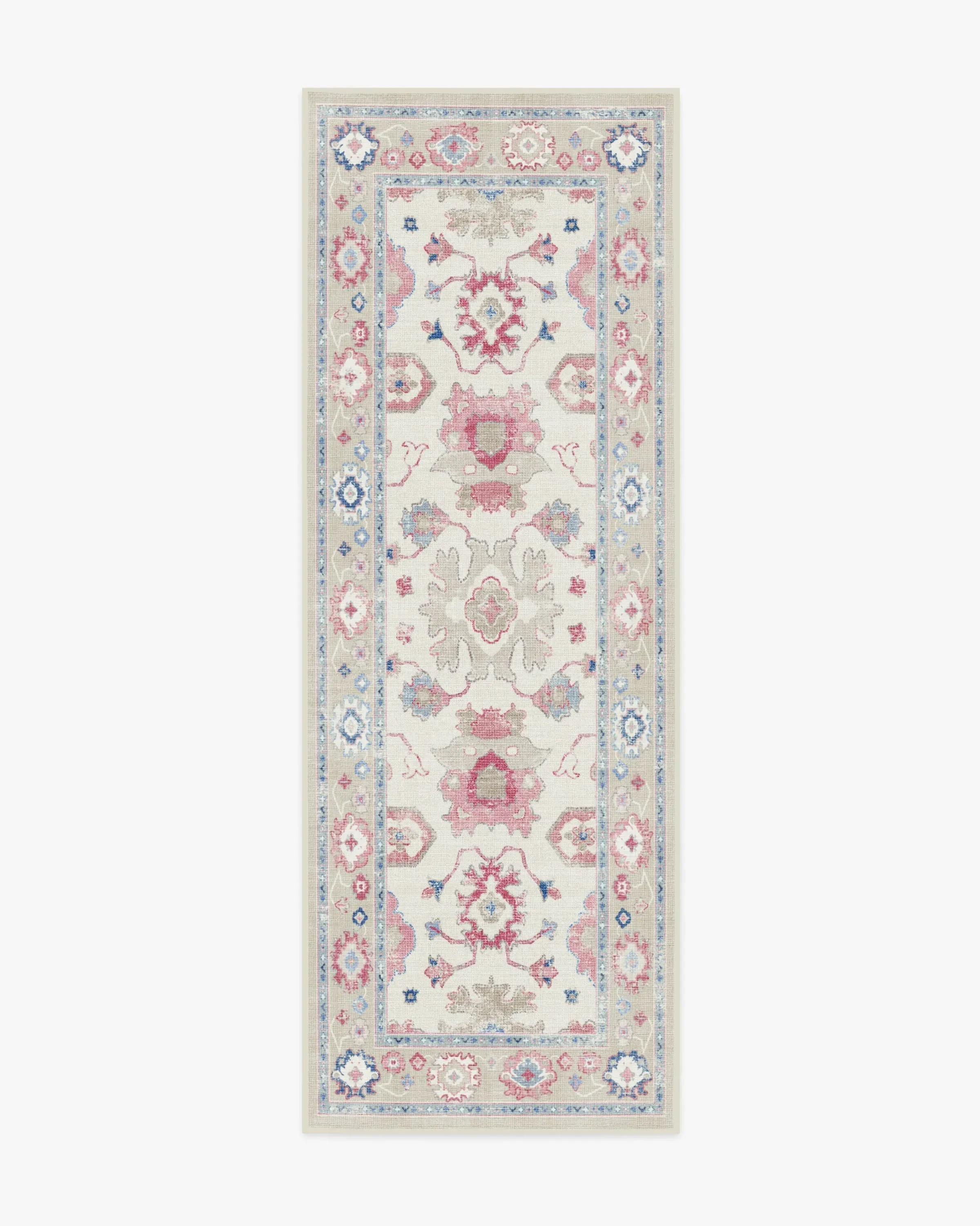 Runner Area Rug Machine Washable - Pink