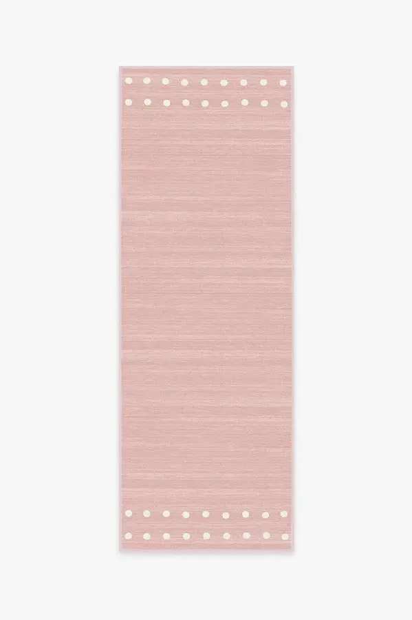 Runner Area Rug Machine Washable - Pink