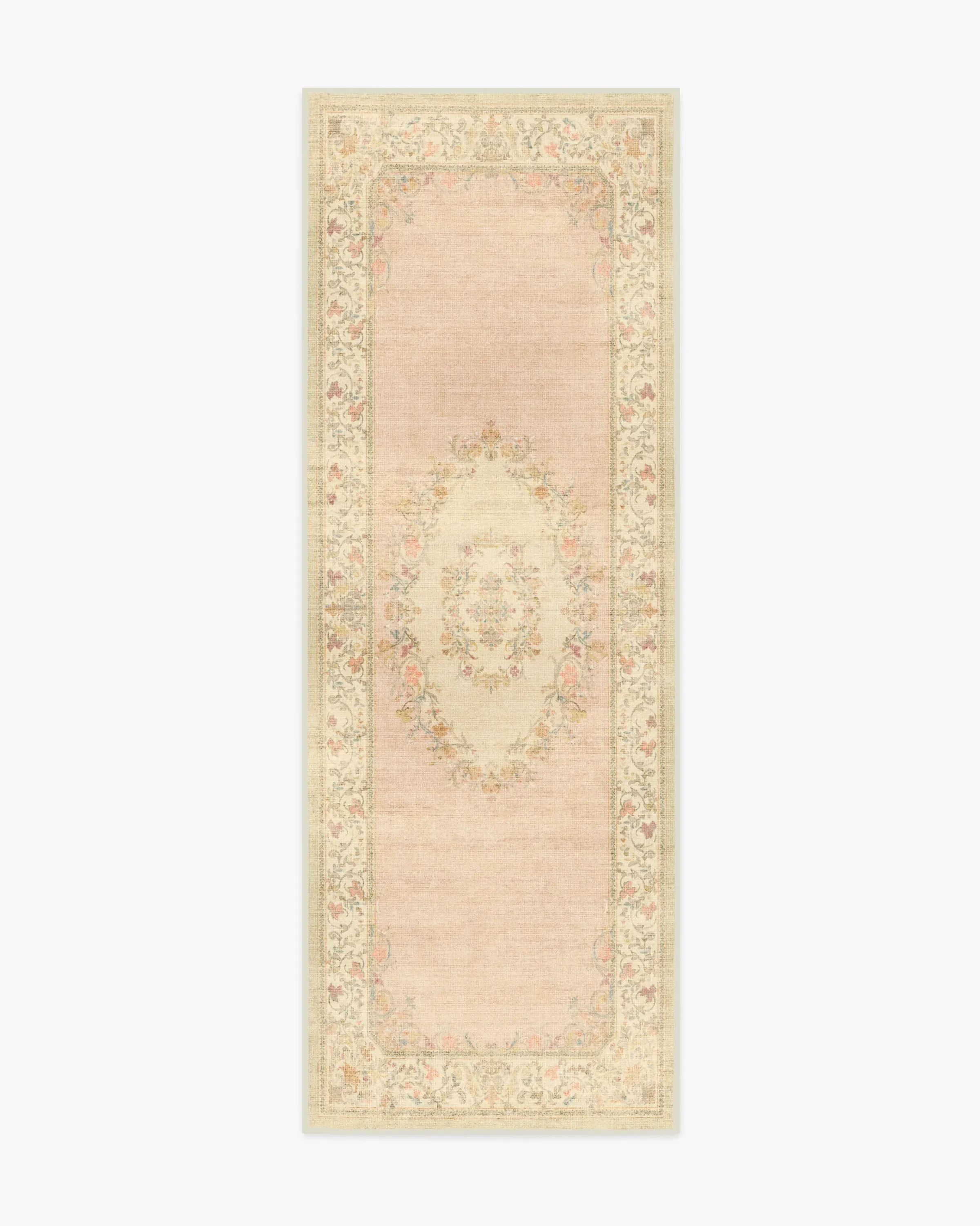 Runner Area Rug Machine Washable - Pink