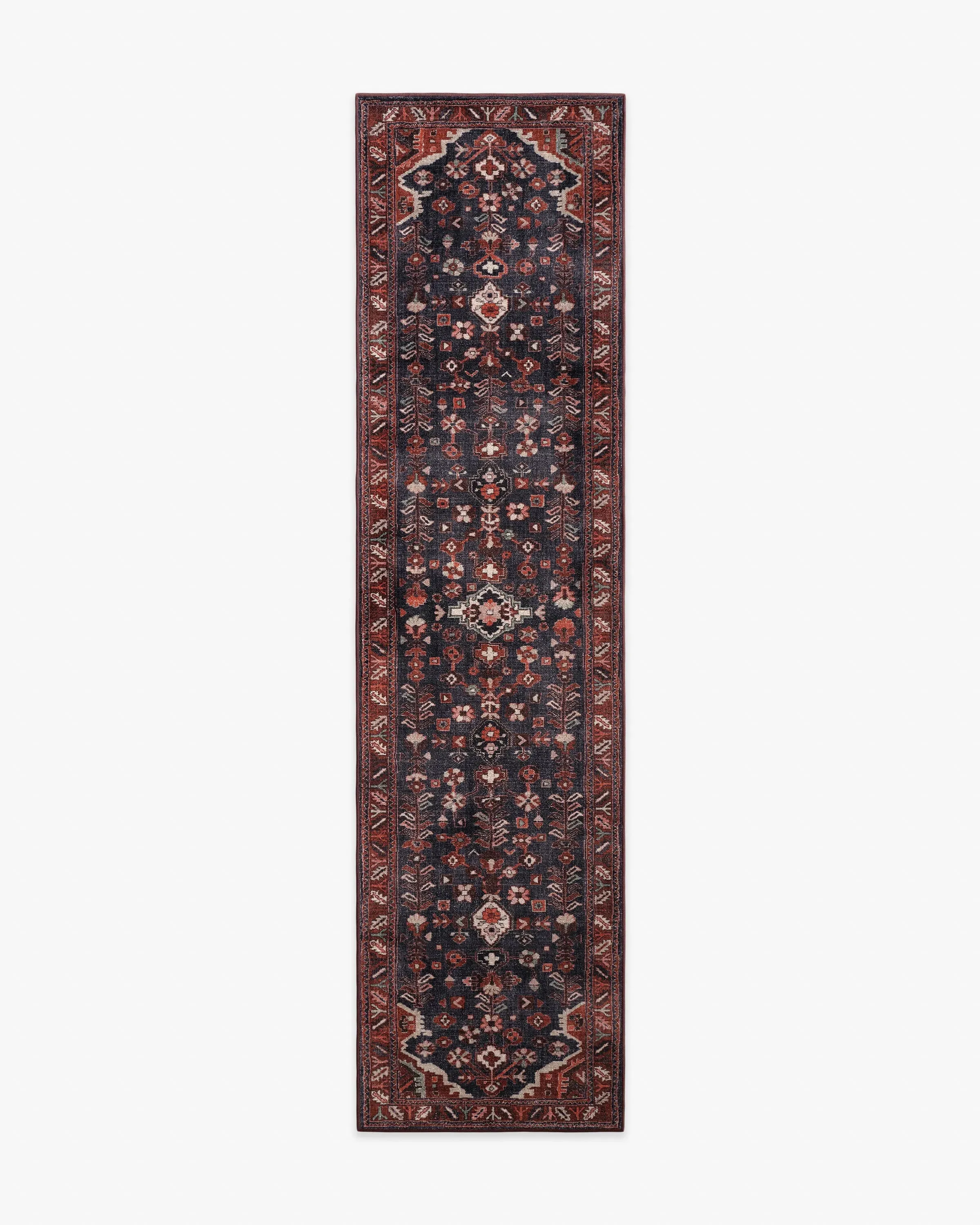 Runner Area Rug Machine Washable - Plum