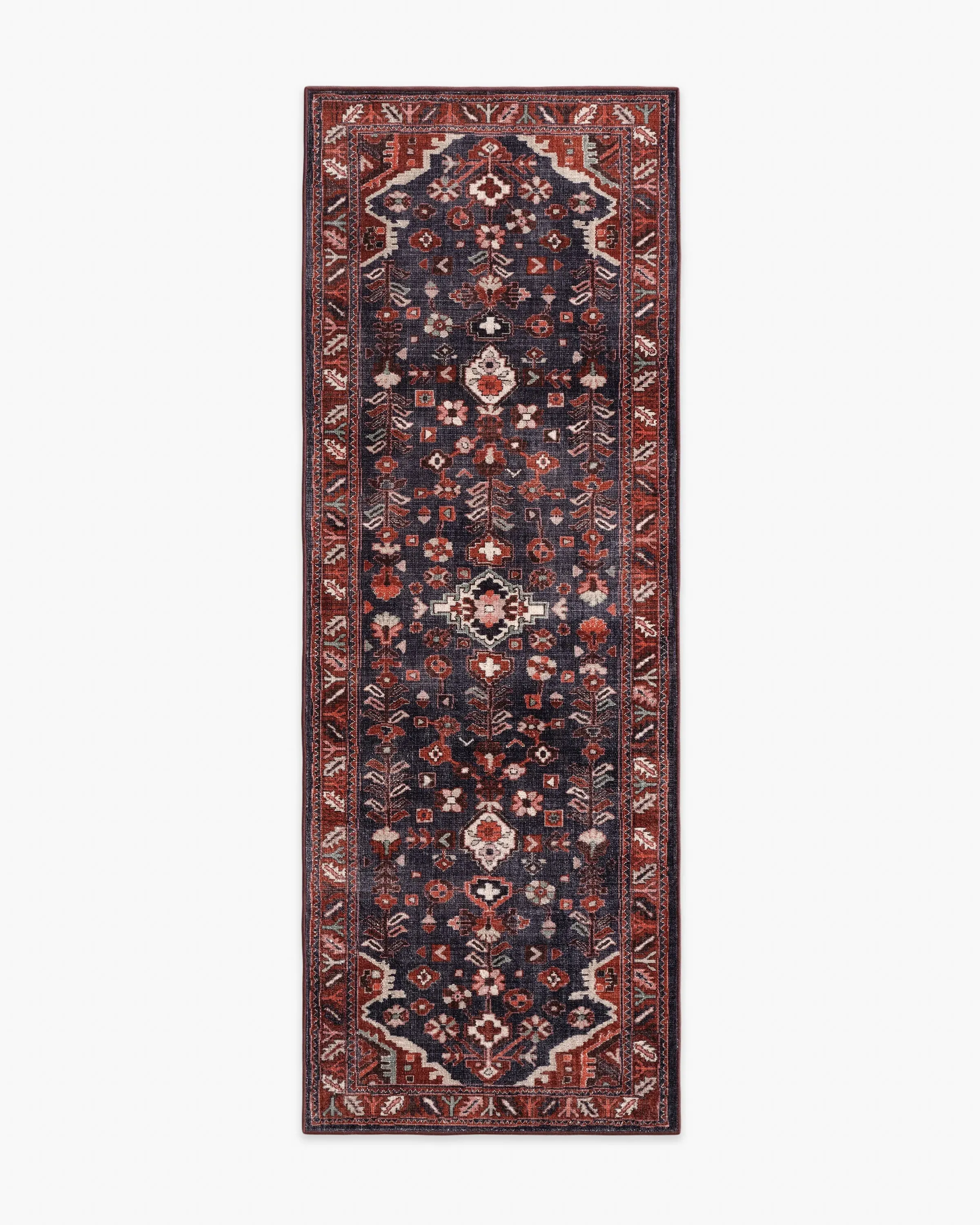Runner Area Rug Machine Washable - Plum image