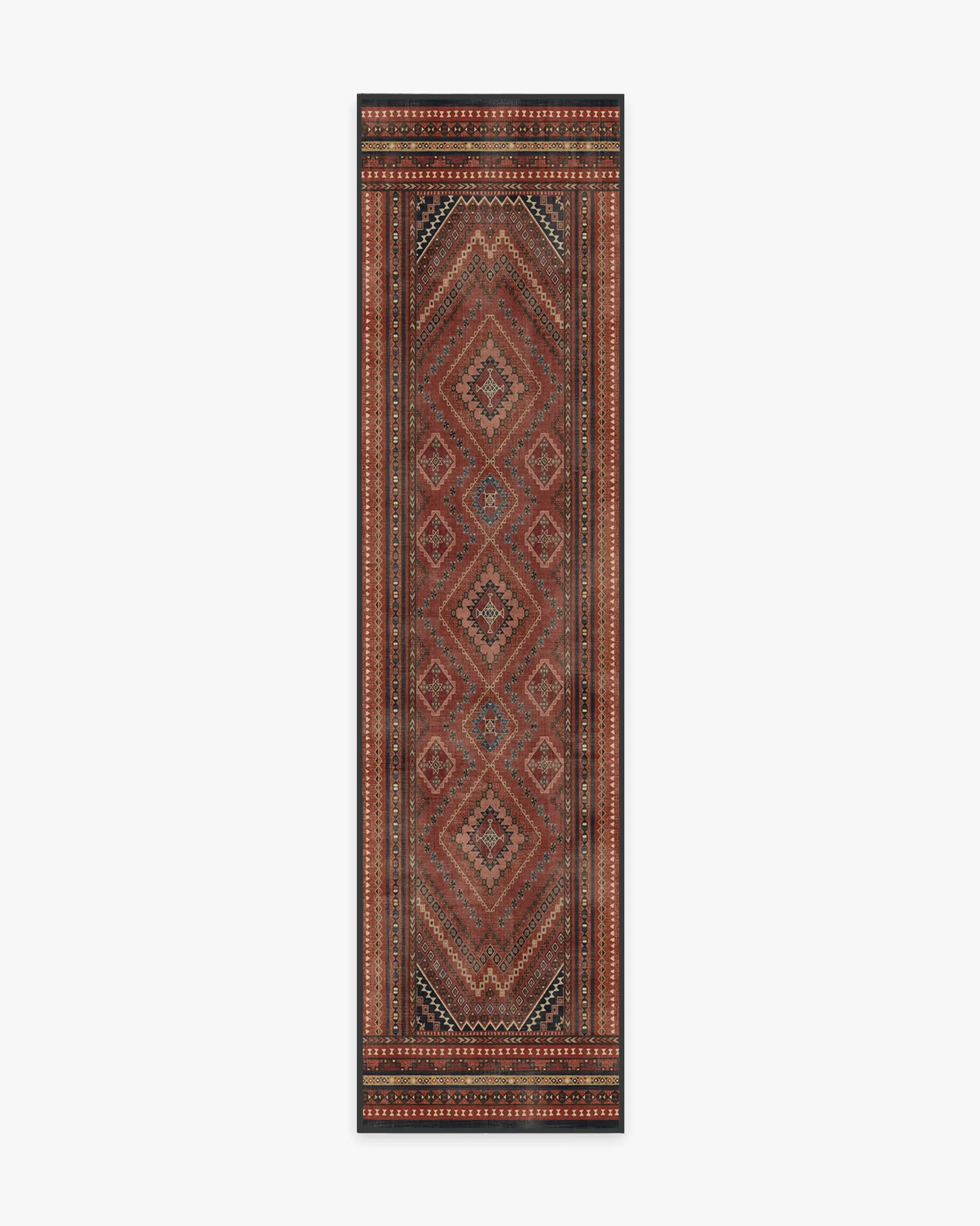 Runner Area Rug Machine Washable - Red