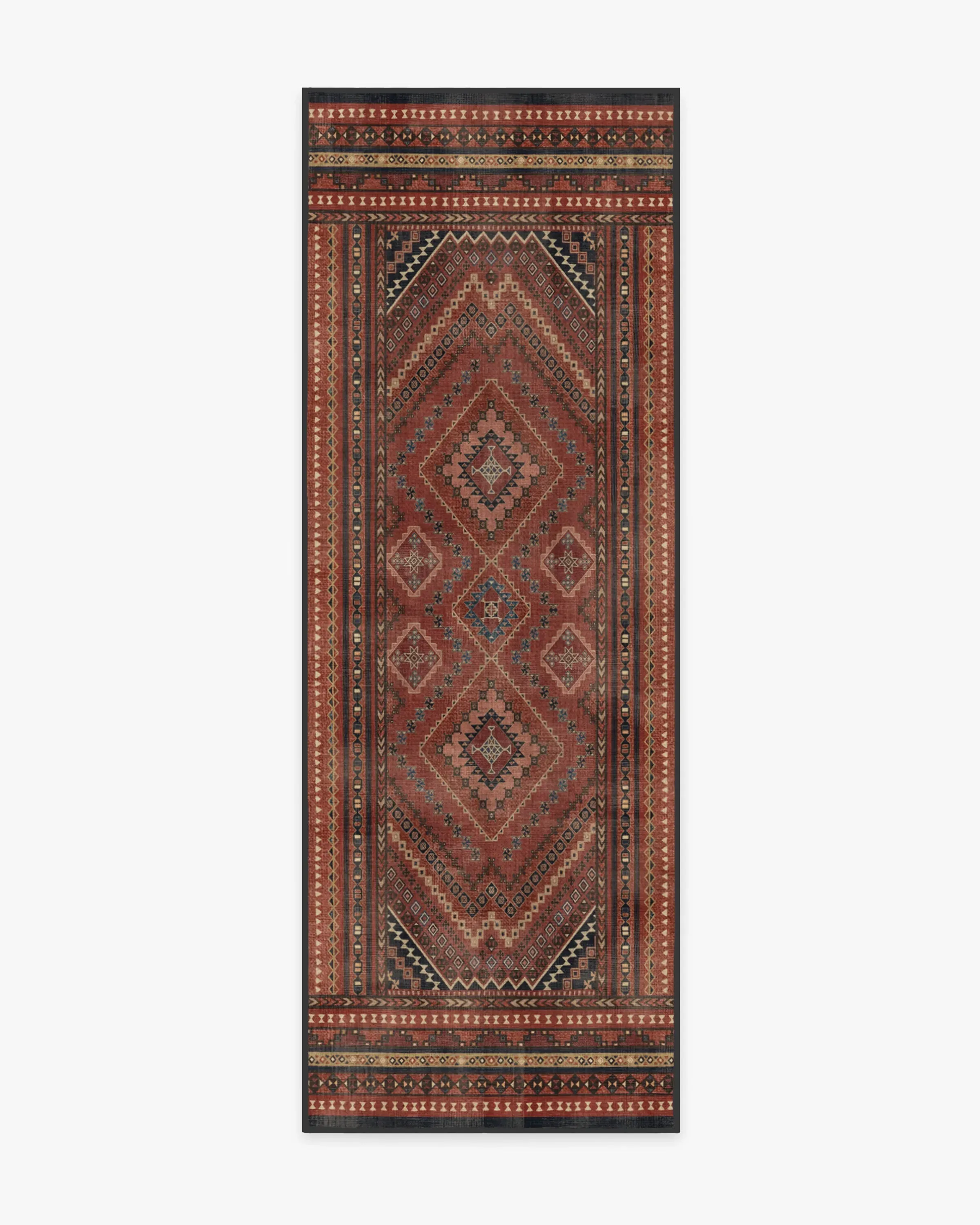 Runner Area Rug Machine Washable - Red