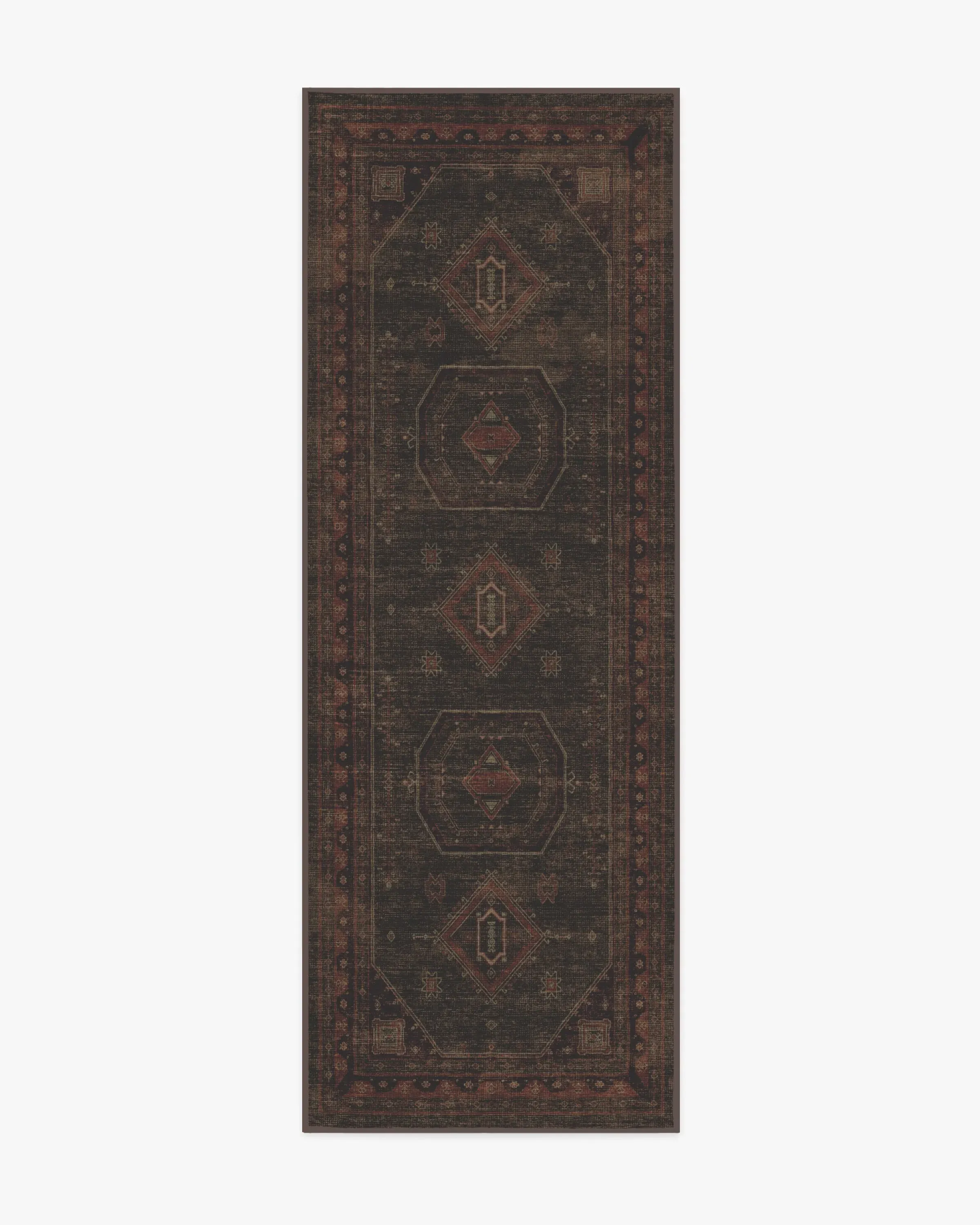 Runner Area Rug Machine Washable - Red