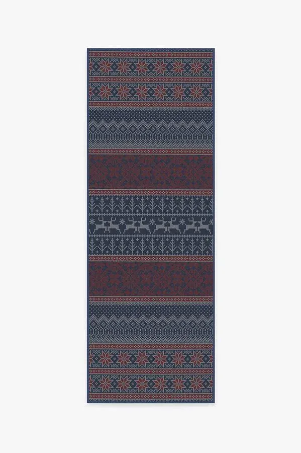 Runner Area Rug Machine Washable - Red