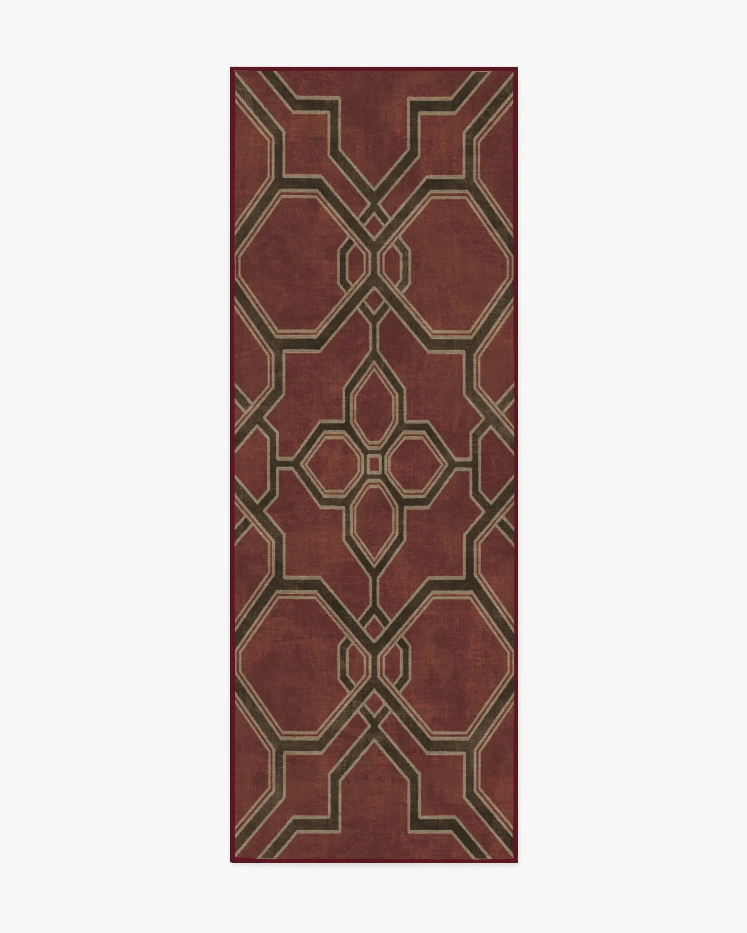 Runner Area Rug Machine Washable - Red