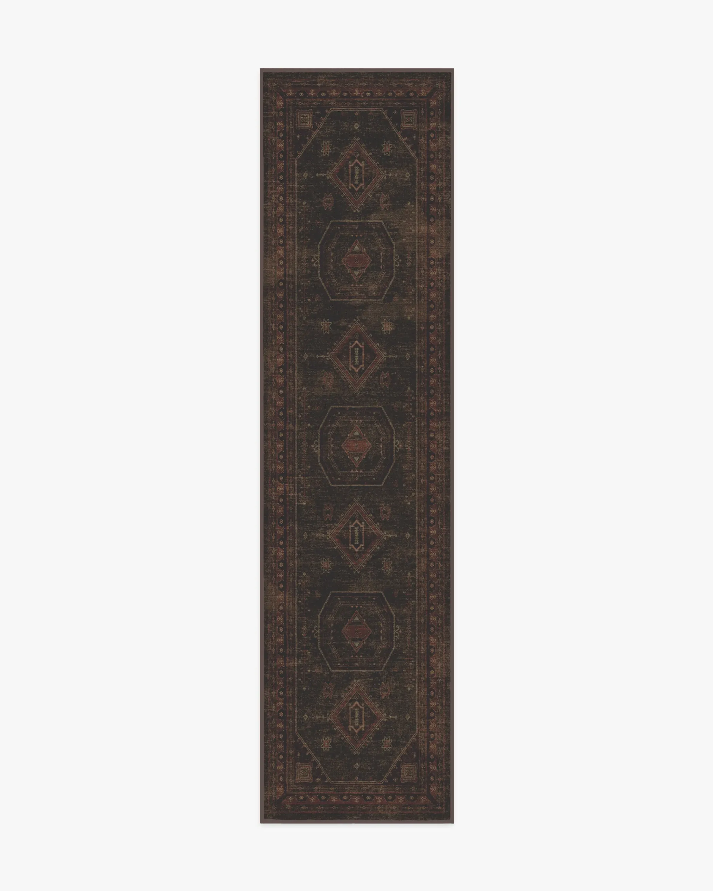 Runner Area Rug Machine Washable - Red