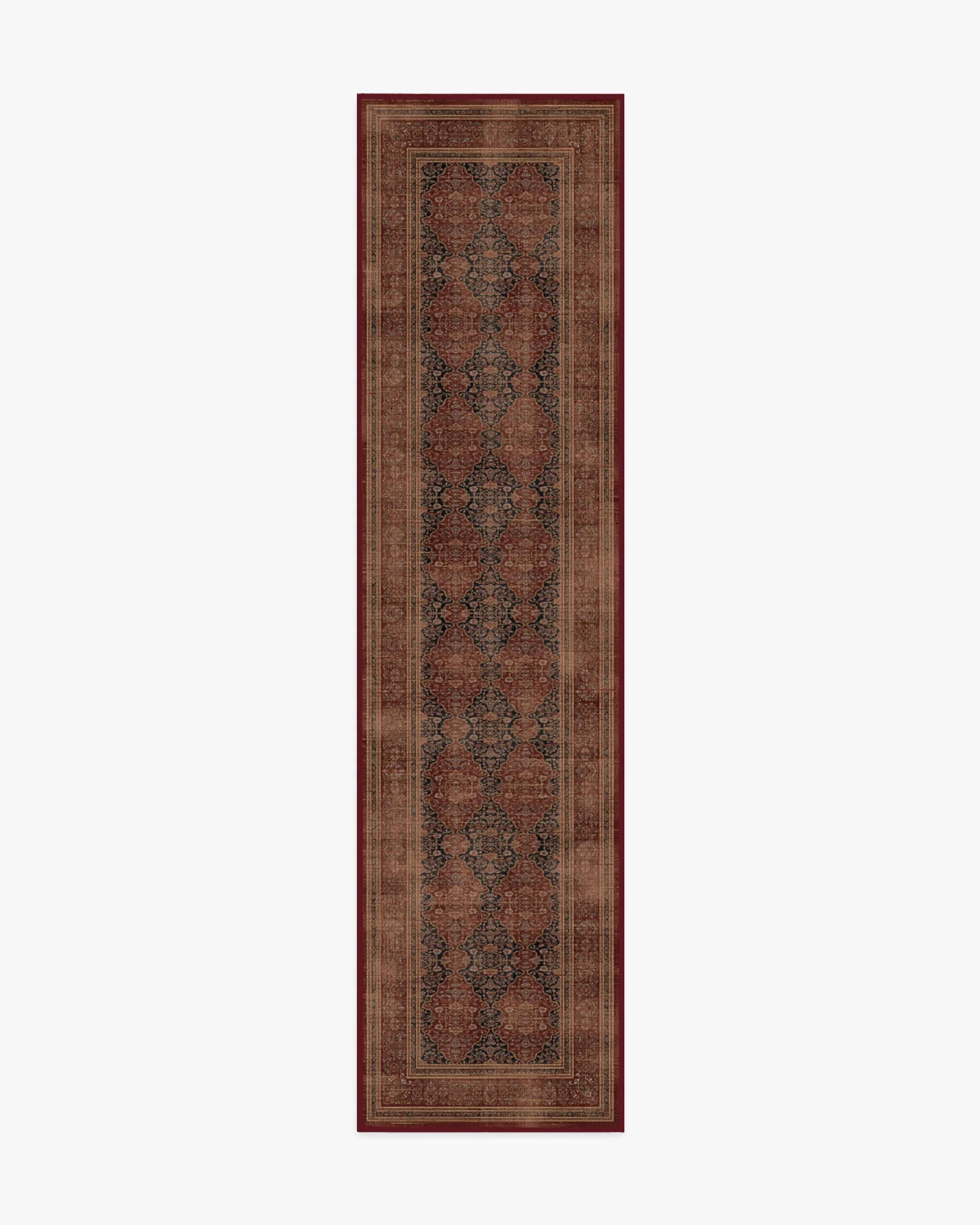 Runner Area Rug Machine Washable - Red