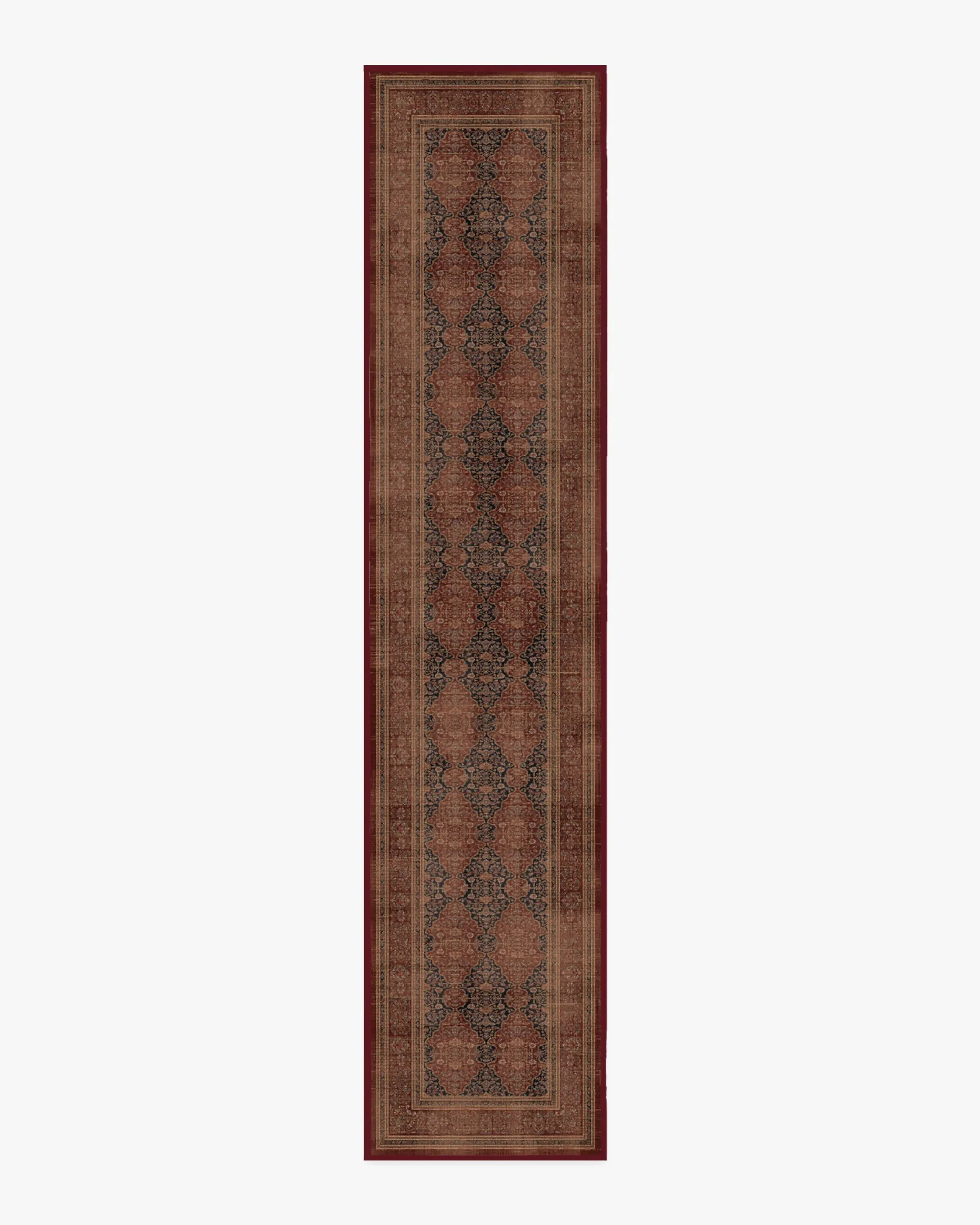Runner Area Rug Machine Washable - Red