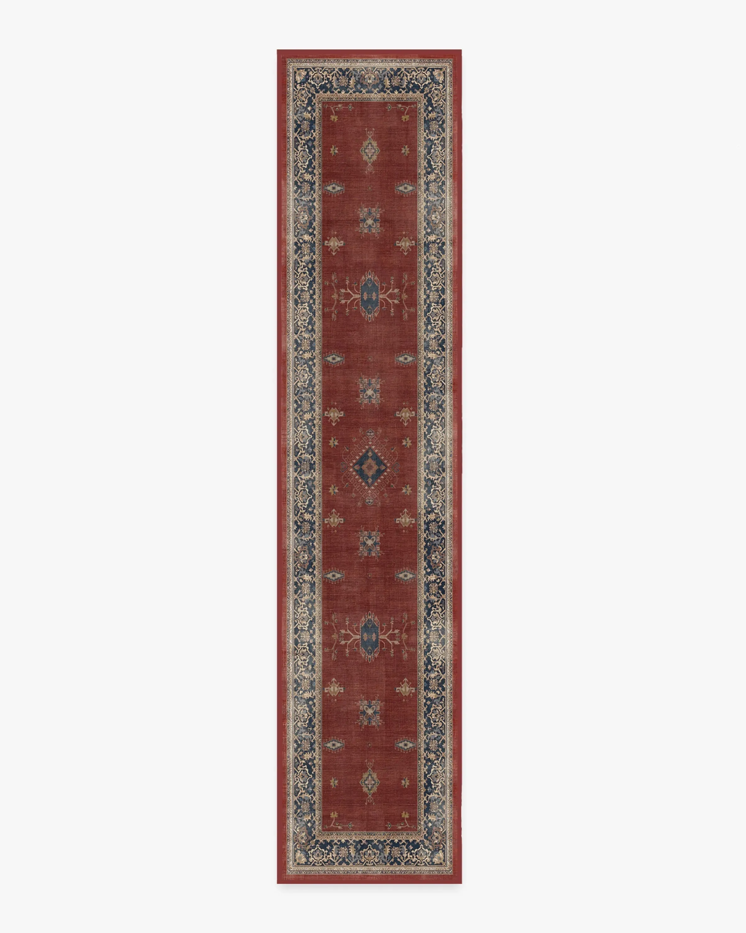Runner Area Rug Machine Washable - Red