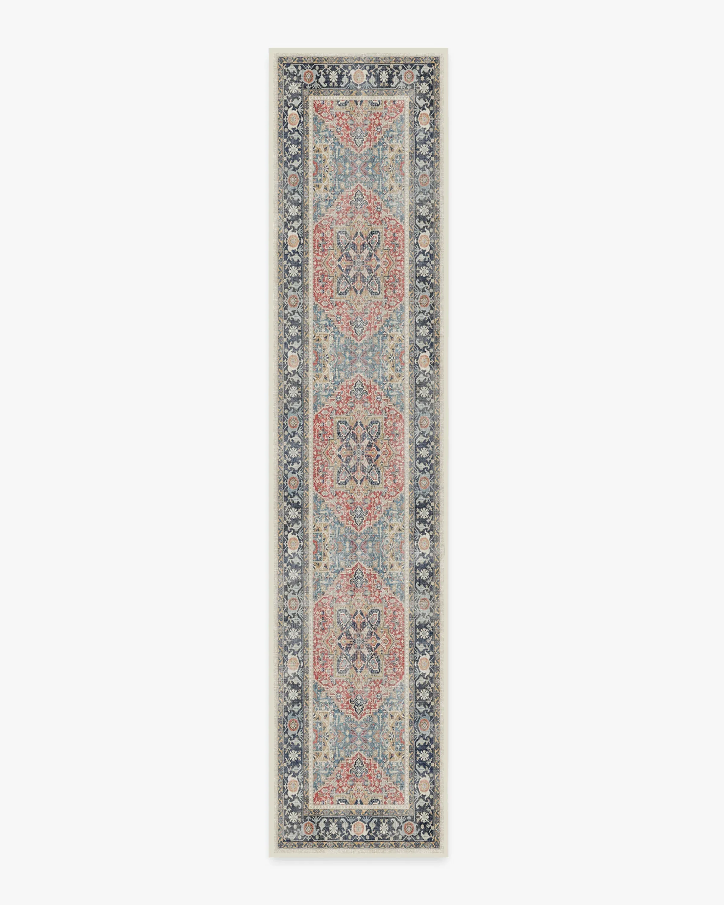 Runner Area Rug Machine Washable - Red