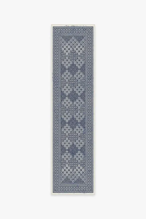 Runner Area Rug Machine Washable - Royal Blue