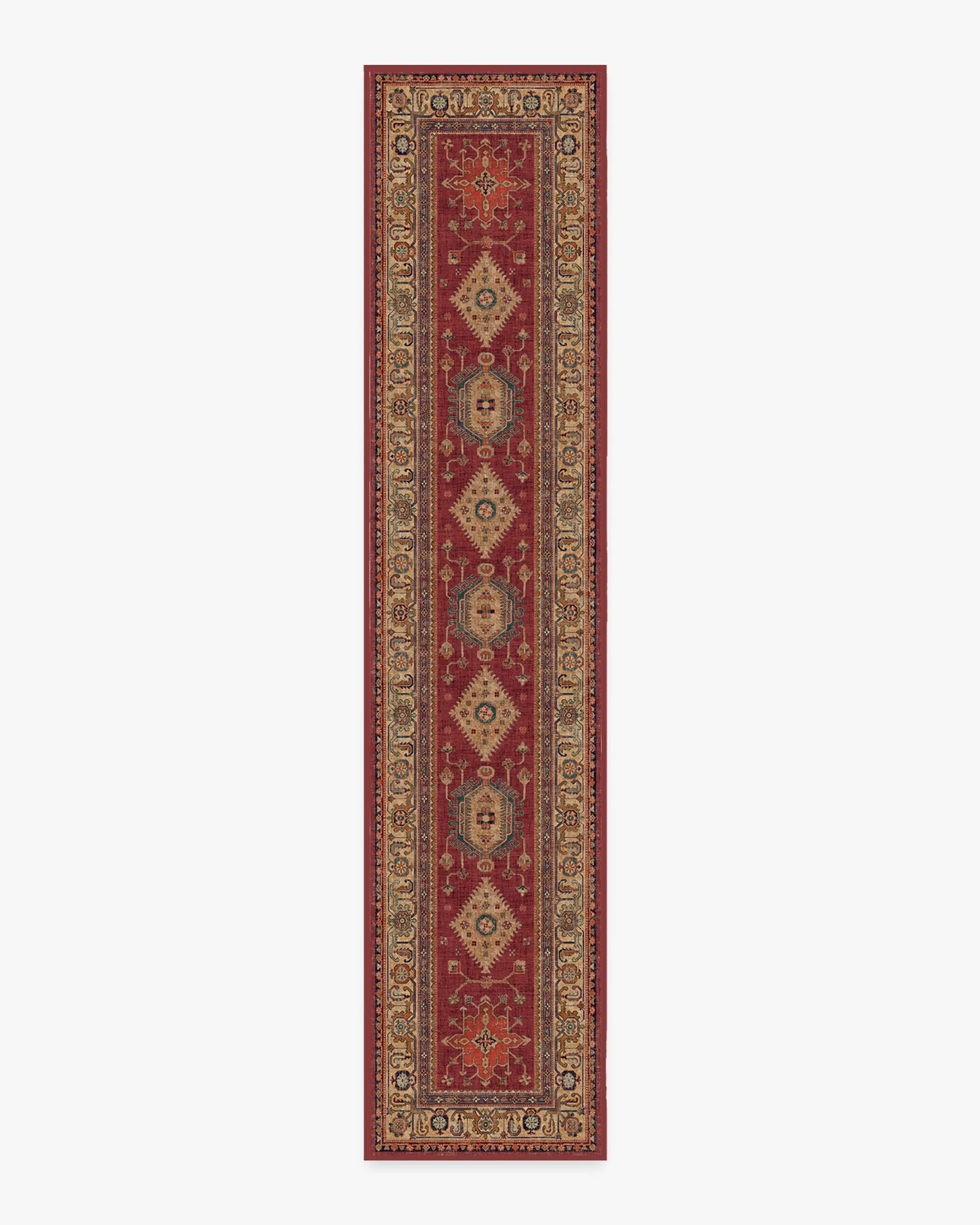 Runner Area Rug Machine Washable - Ruby, Chenille