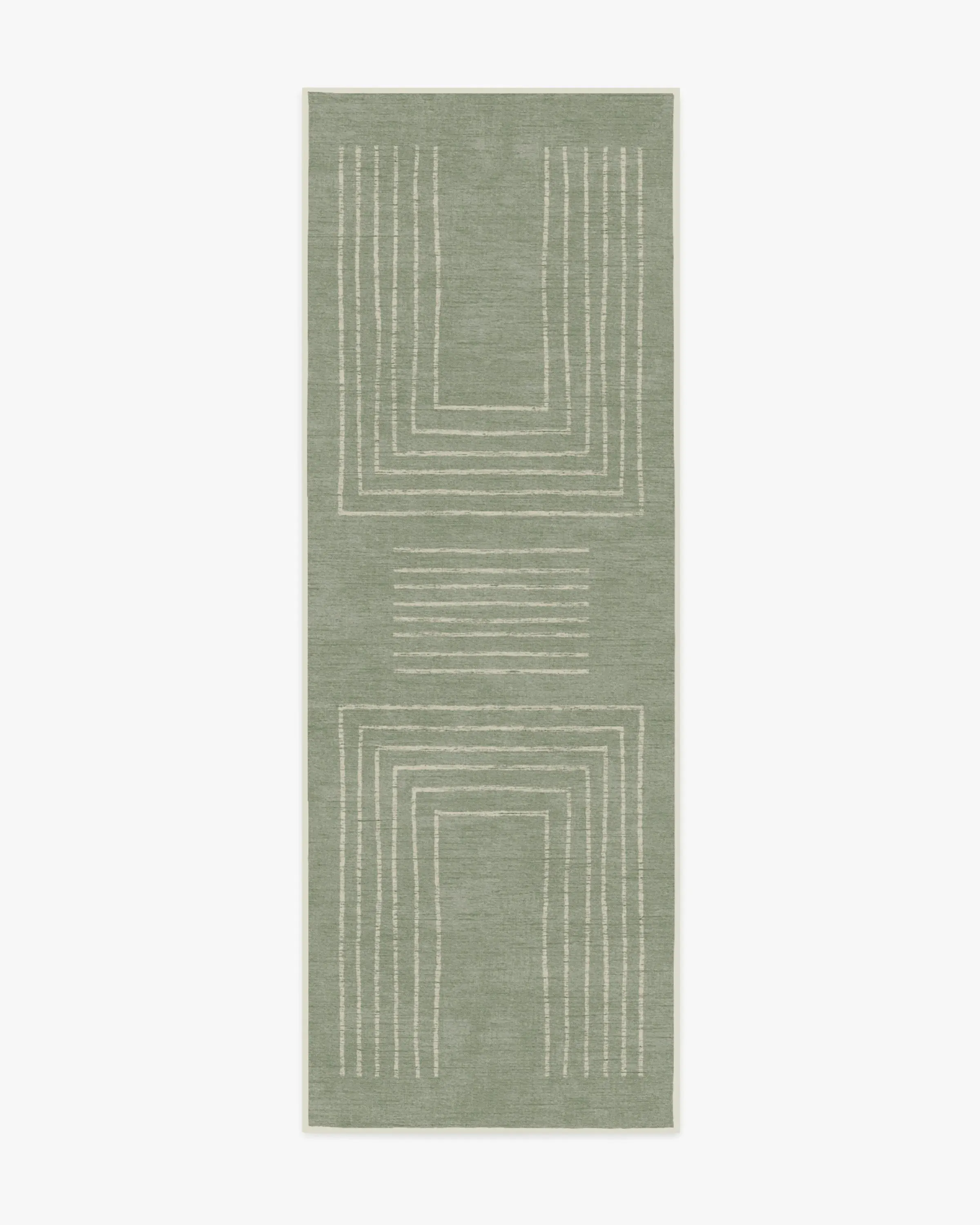 Runner Area Rug Machine Washable - Sage Green