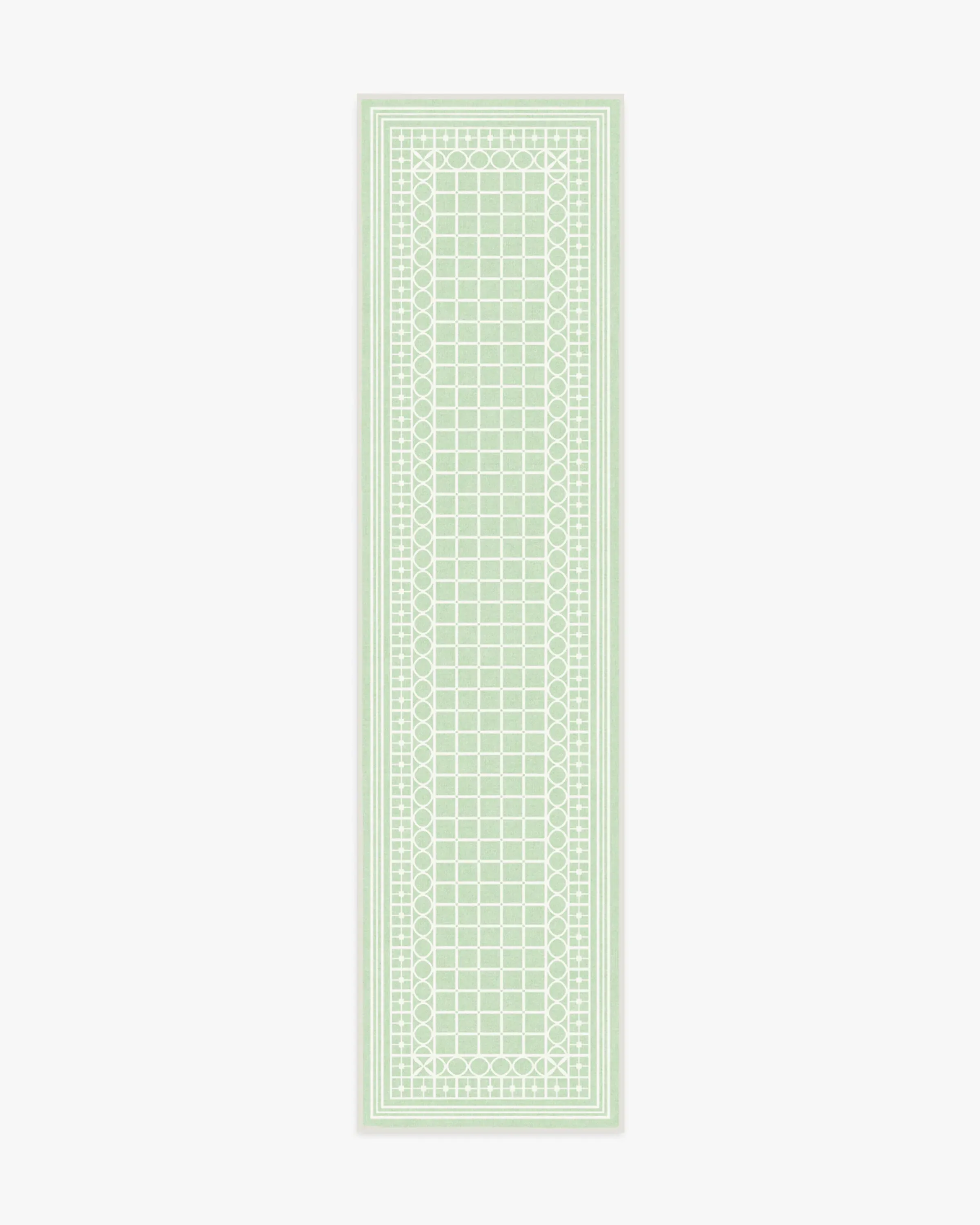 Runner Area Rug Machine Washable - Sage Green