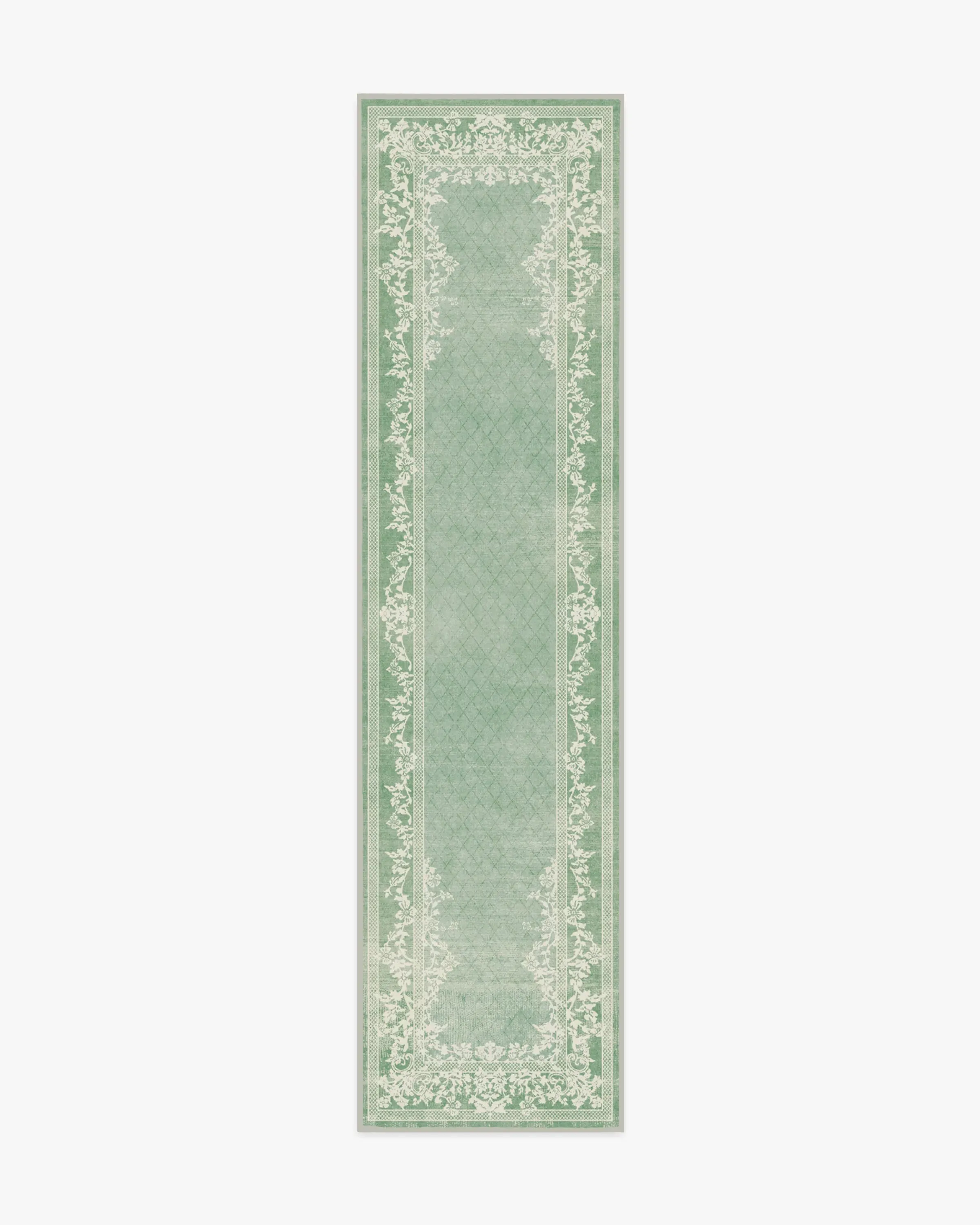 Runner Area Rug Machine Washable - Sage Green