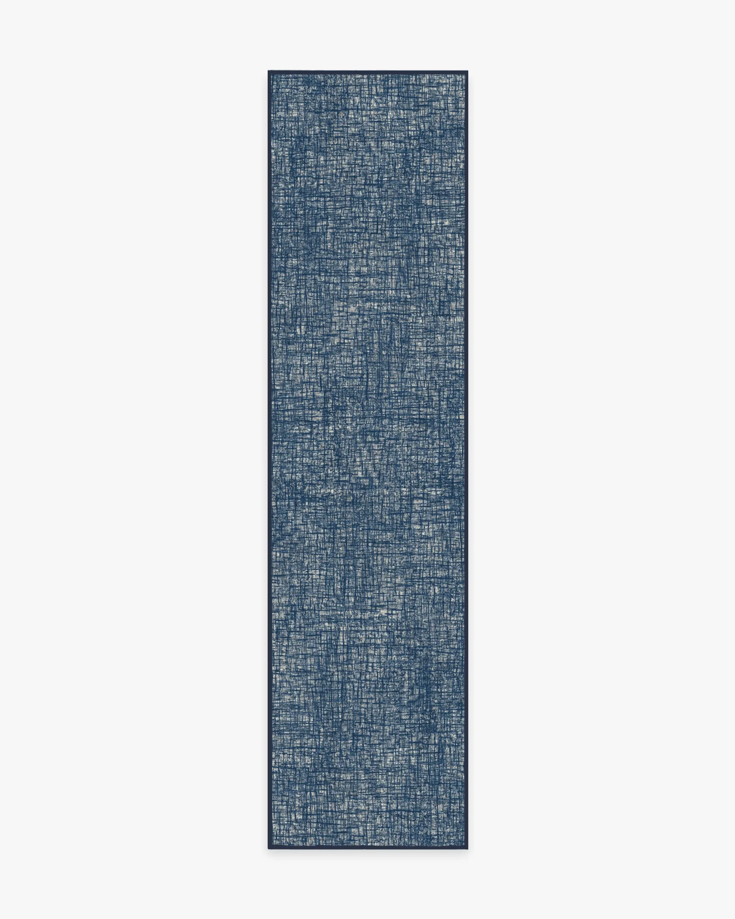 Runner Area Rug Machine Washable - Sapphire