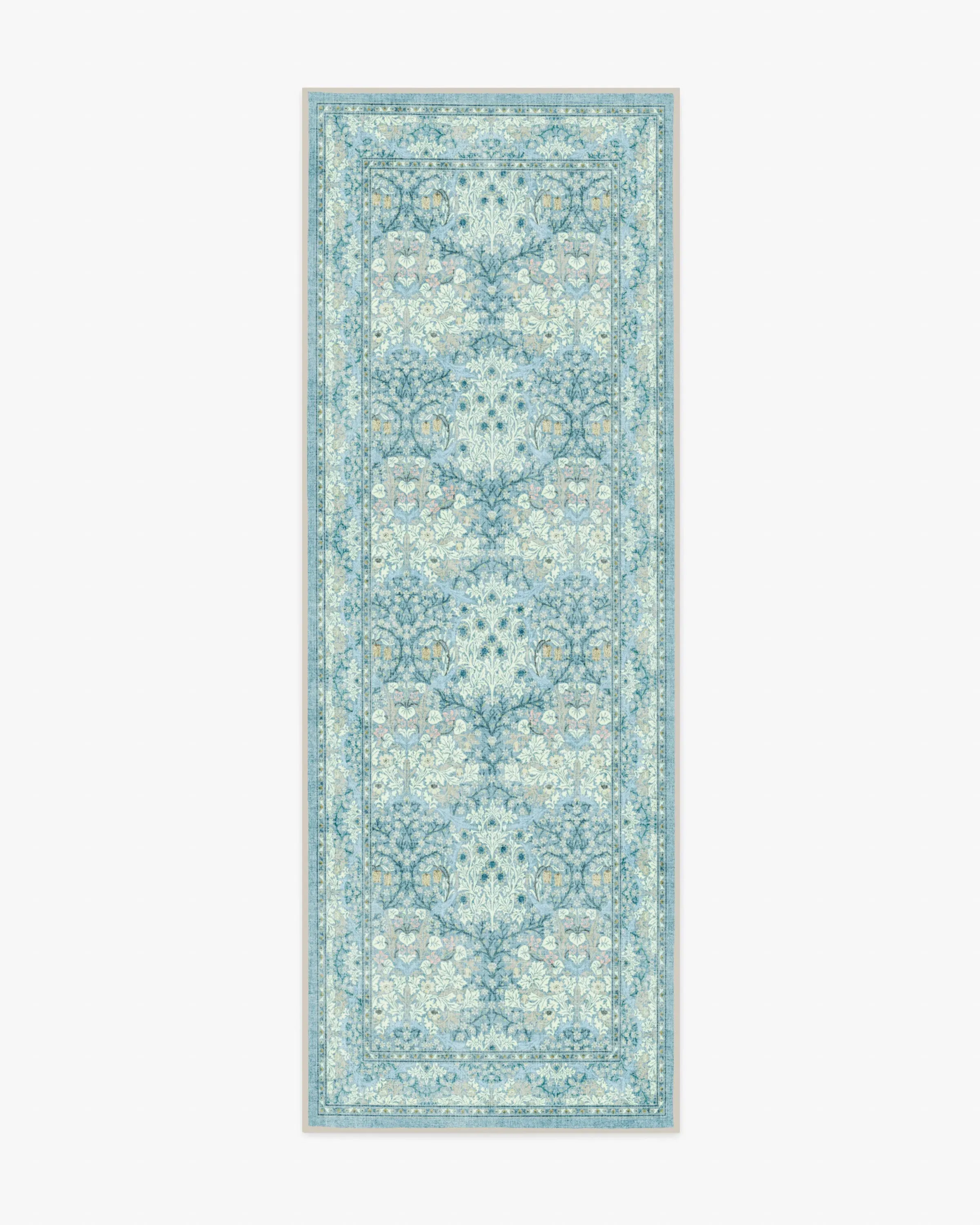 Runner Area Rug Machine Washable - Slate Blue image