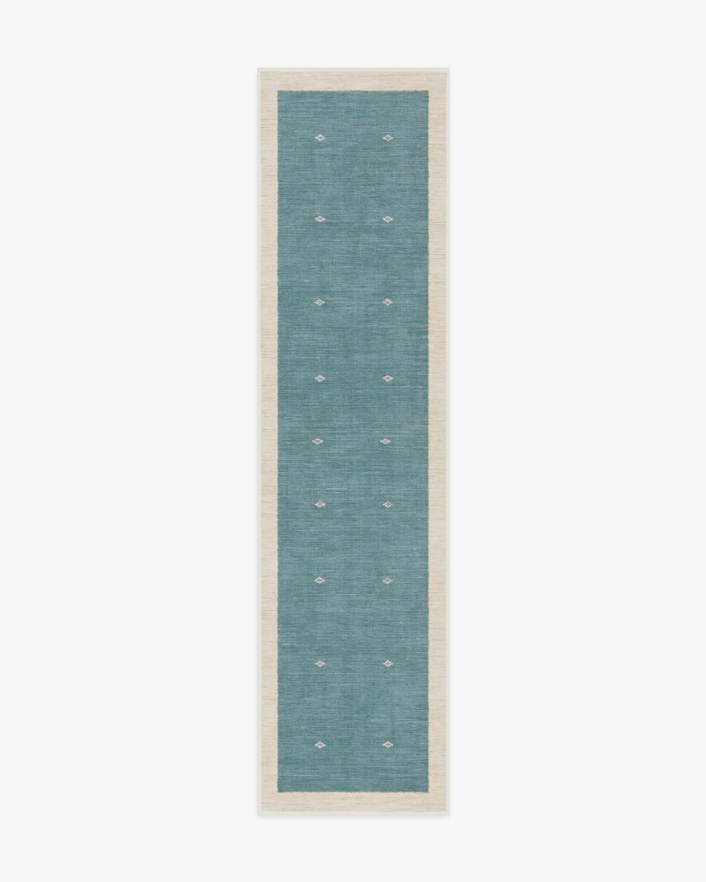 Runner Area Rug Machine Washable - Soft Teal