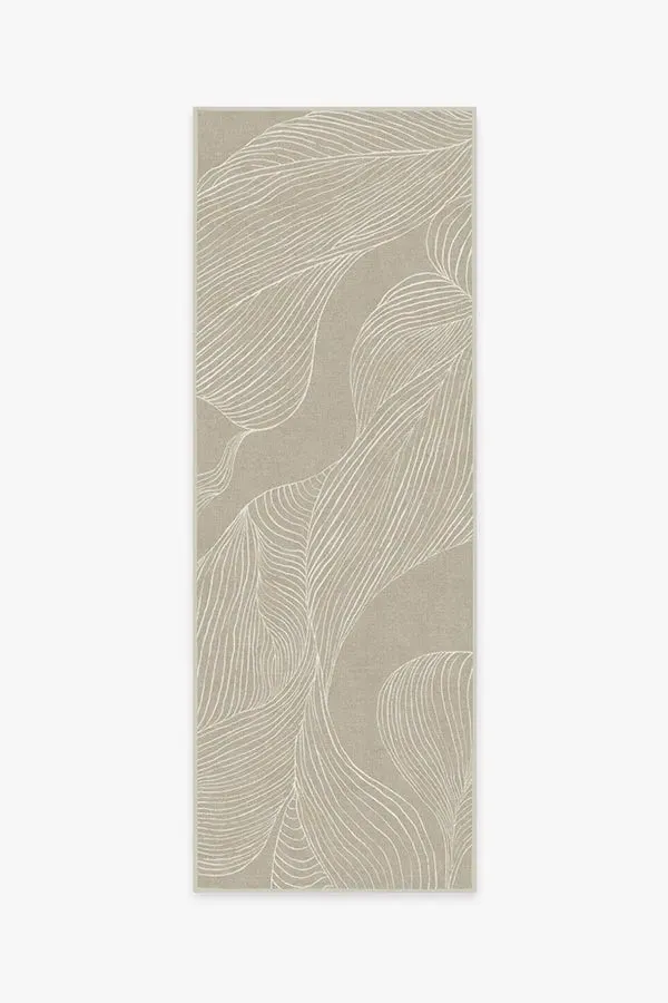 Runner Area Rug Machine Washable - Stone, Chenille