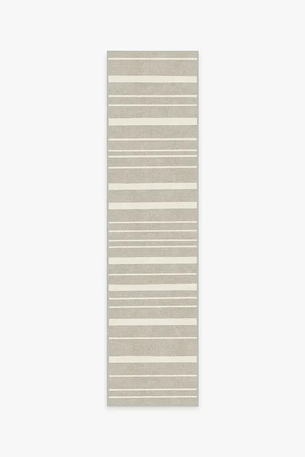 Runner Area Rug Machine Washable - Stone, Flatwoven