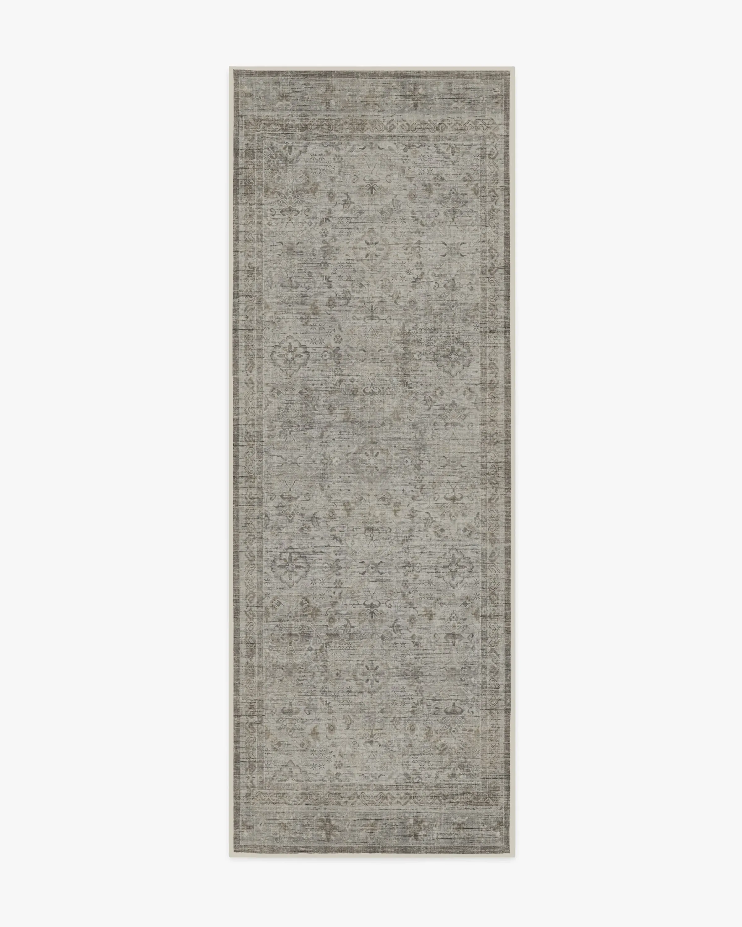 Runner Area Rug Machine Washable - Stone Grey