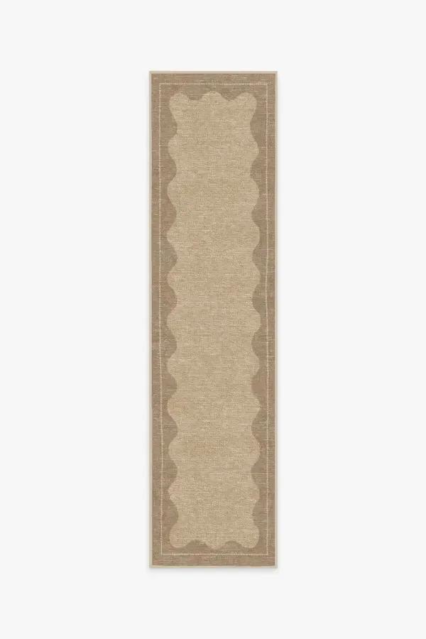 Runner Area Rug Machine Washable - Tan