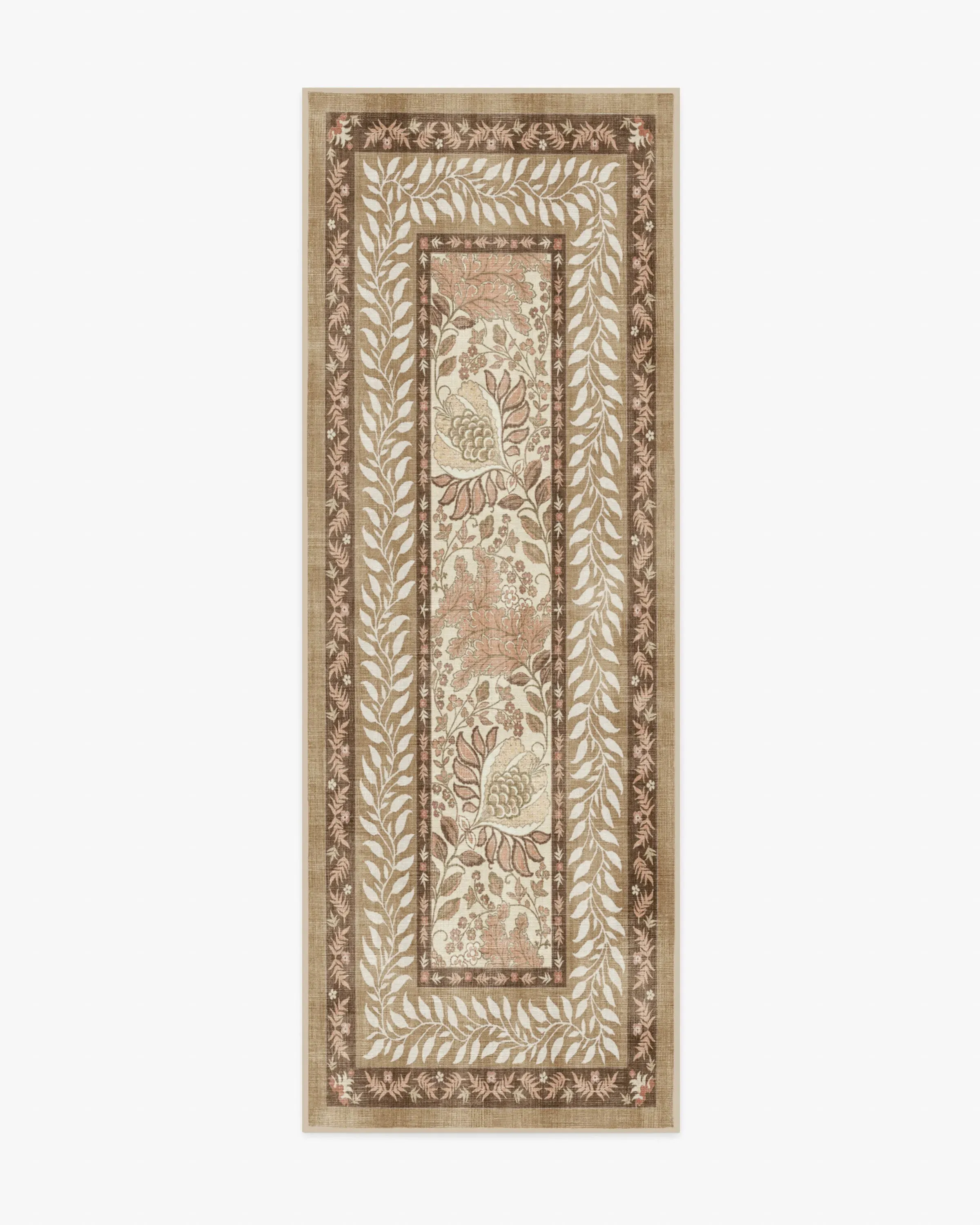 Runner Area Rug Machine Washable - Tan image