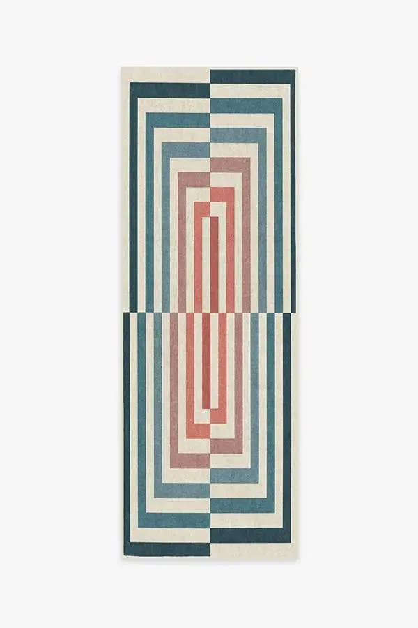 Runner Area Rug Machine Washable - Teal