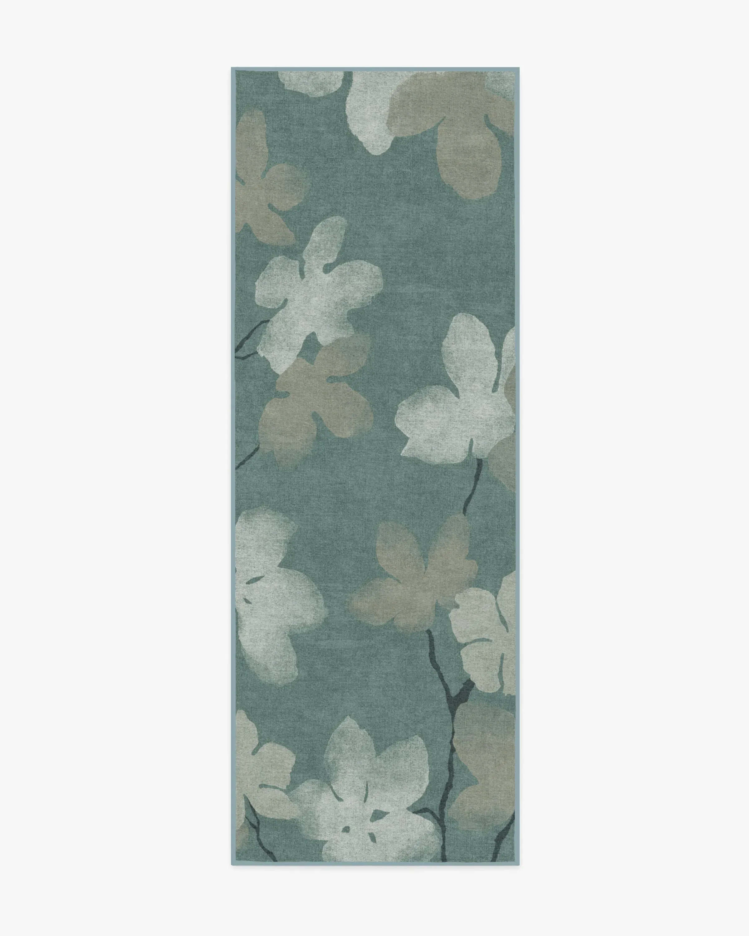 Runner Area Rug Machine Washable - Teal