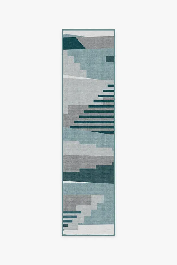 Runner Area Rug Machine Washable - Teal