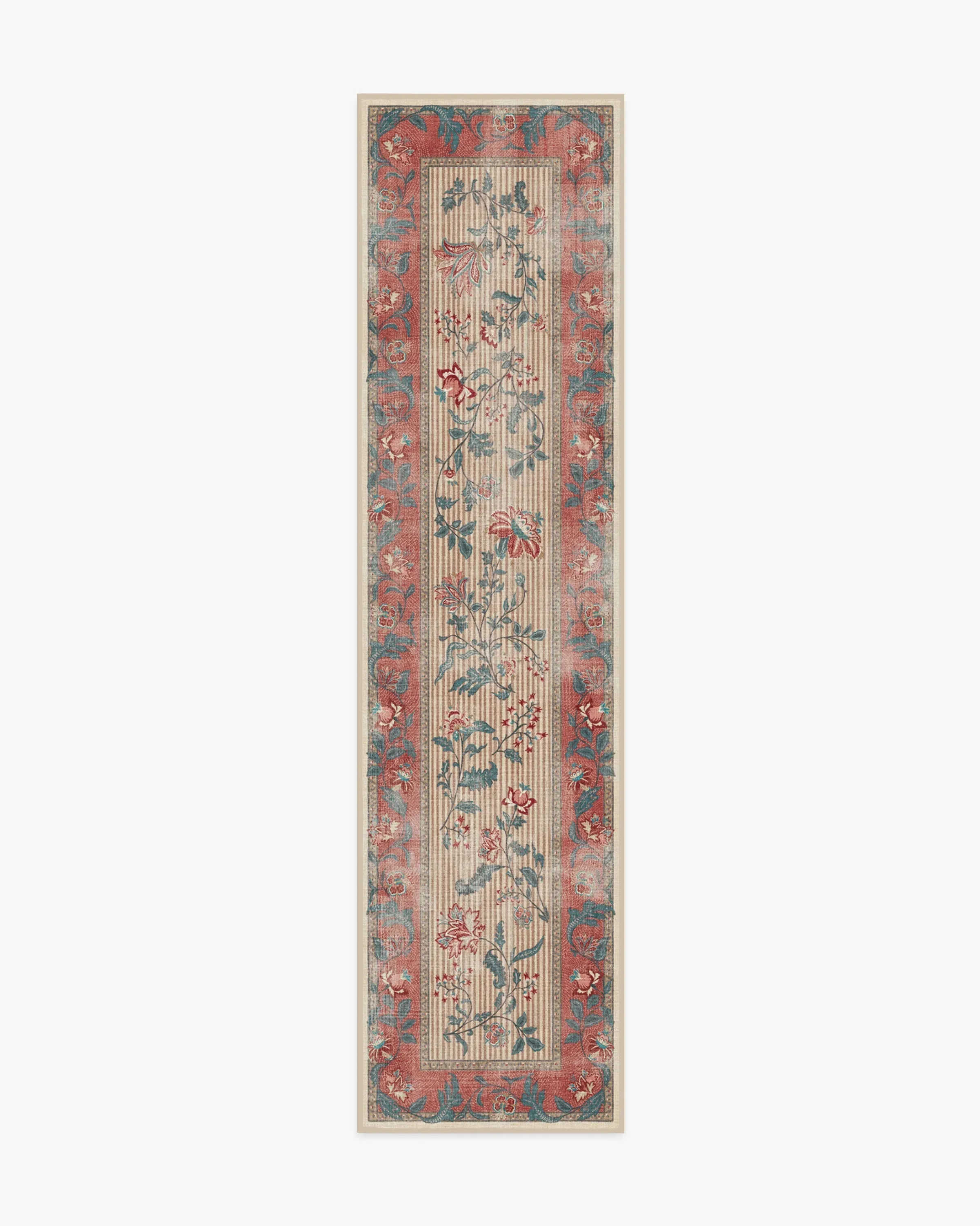 Runner Area Rug Machine Washable - Teal