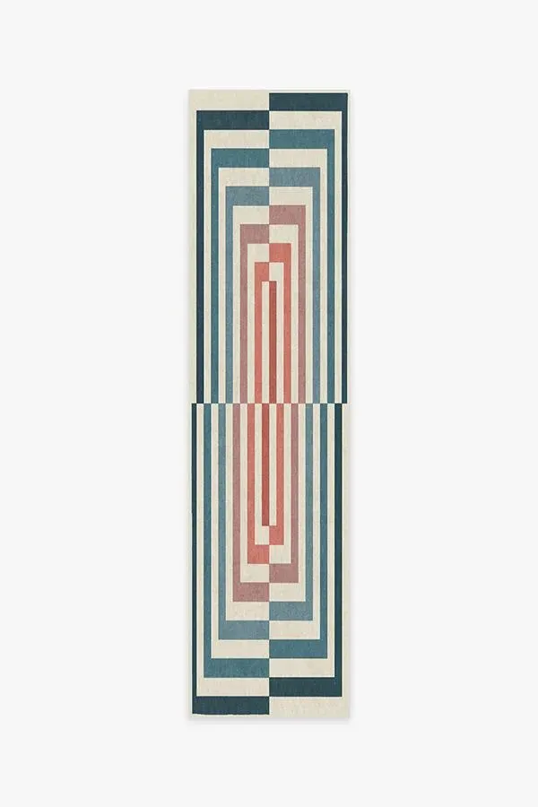 Runner Area Rug Machine Washable - Teal