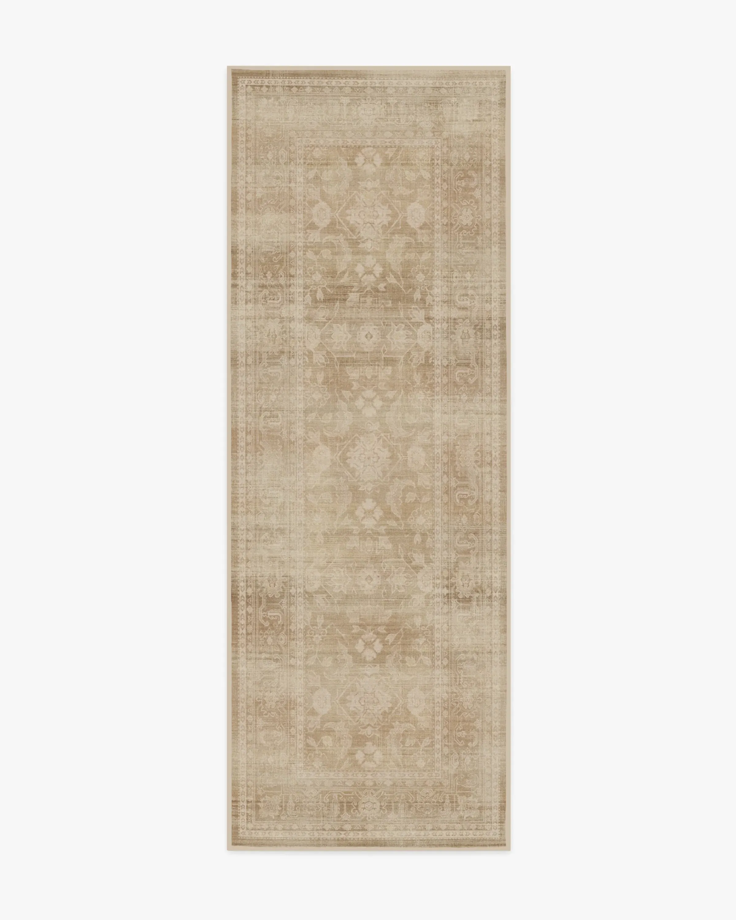 Runner Area Rug Machine Washable - Warm Natural
