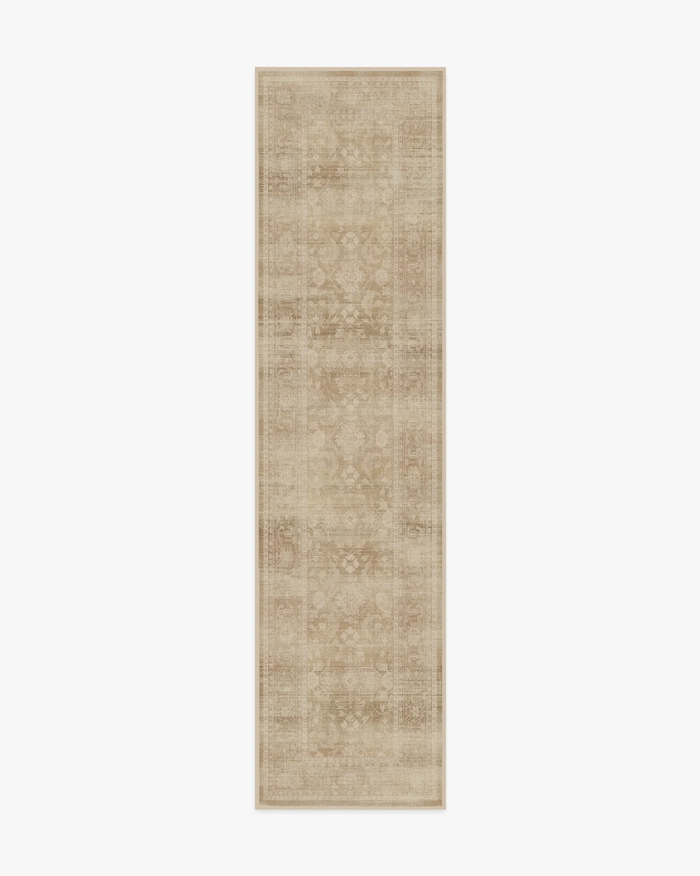 Runner Area Rug Machine Washable - Warm Natural