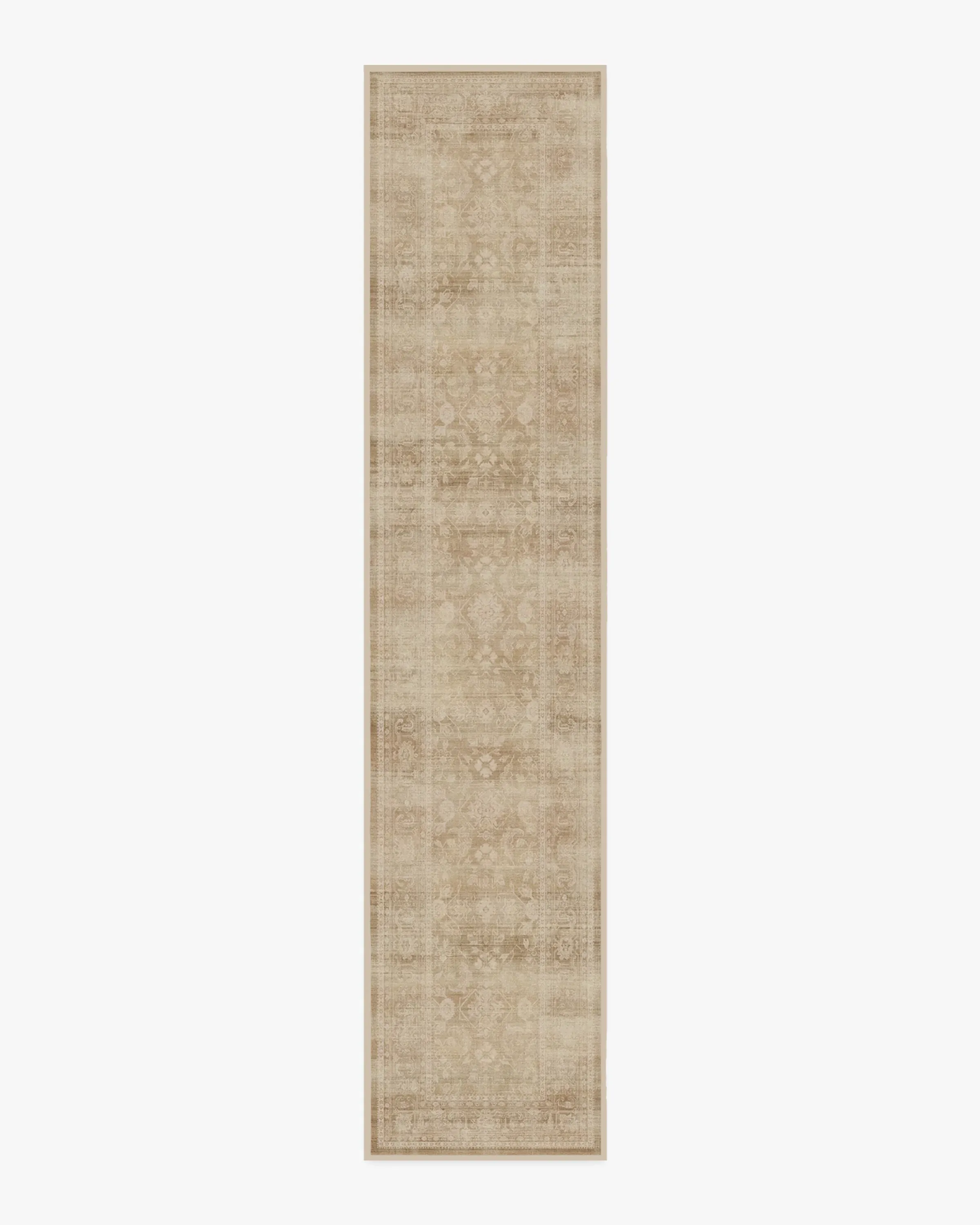 Runner Area Rug Machine Washable - Warm Natural