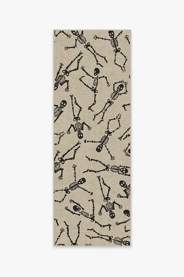 Runner Area Rug Machine Washable - White, Chenille