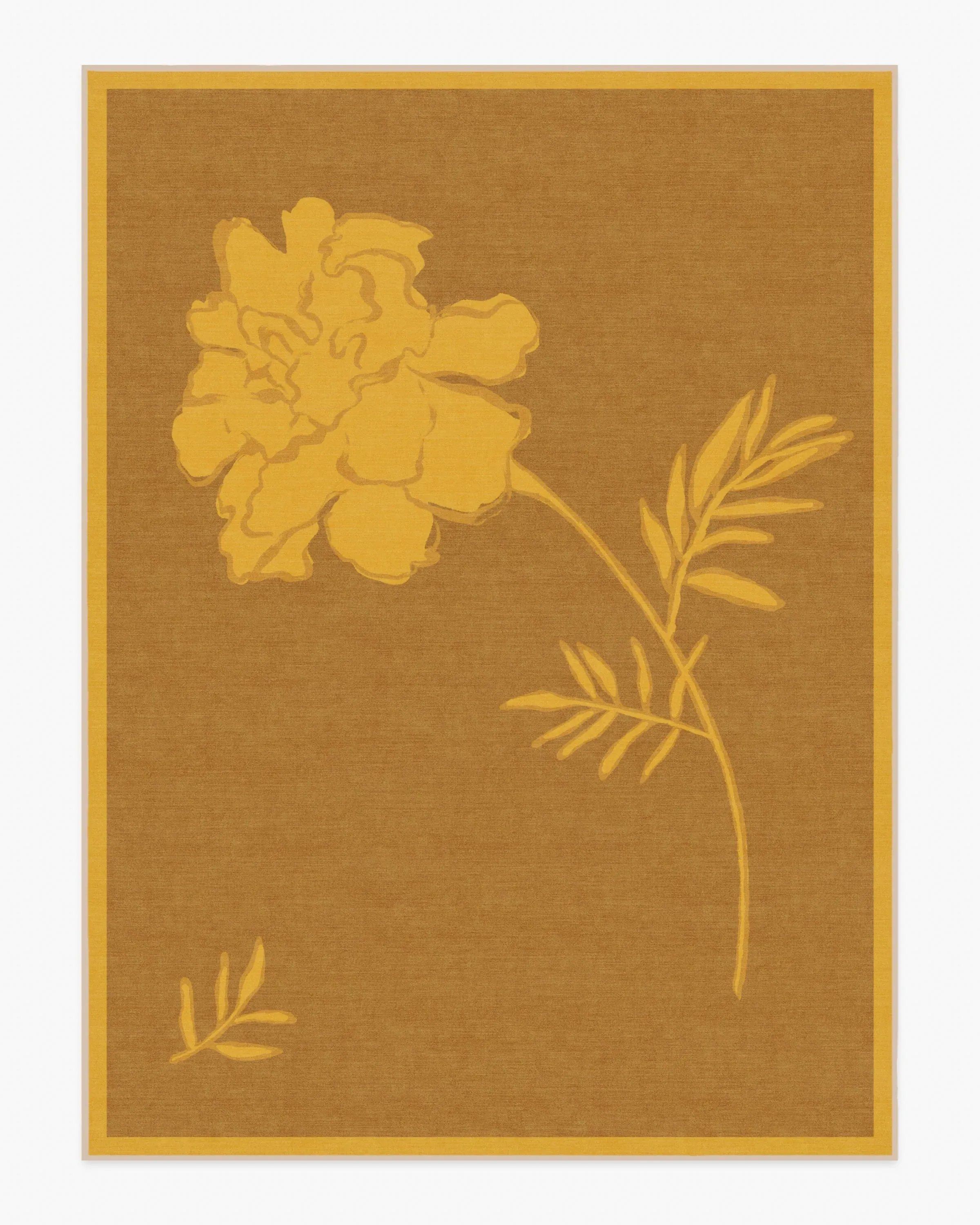 Runner Area Rug Machine Washable - Yellow