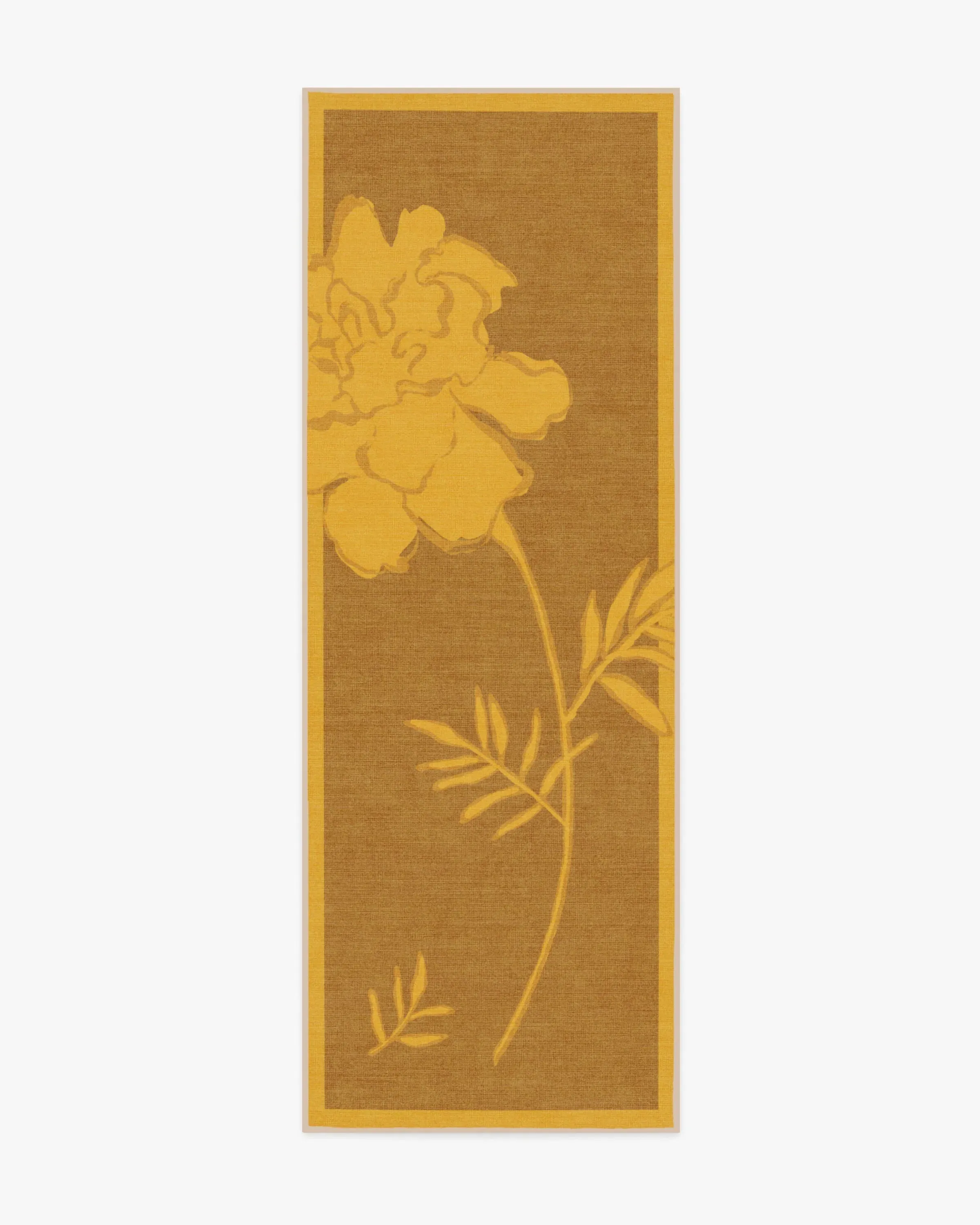 Runner Area Rug Machine Washable - Yellow