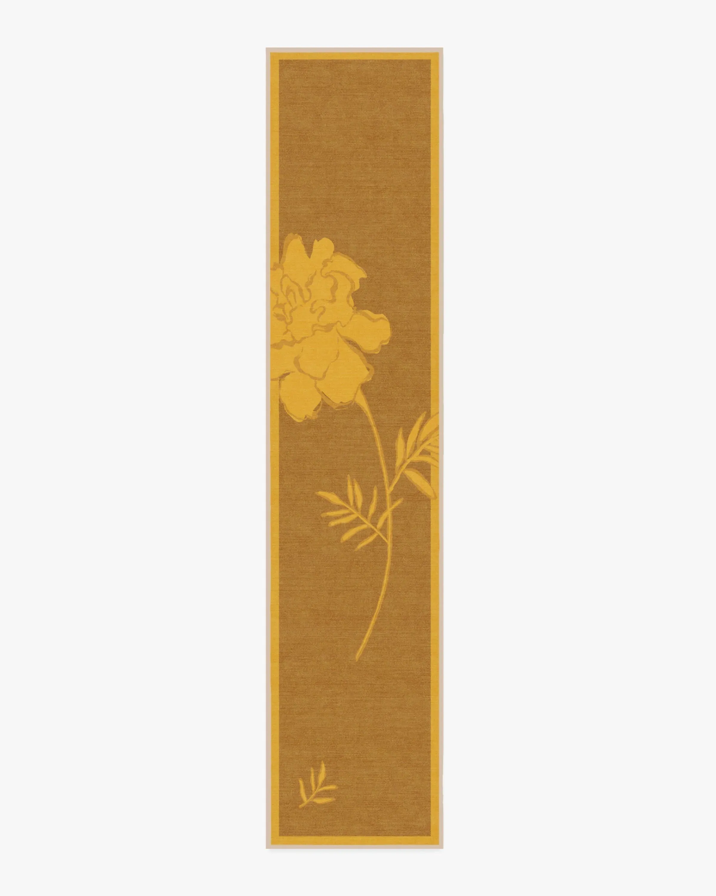 Runner Area Rug Machine Washable - Yellow