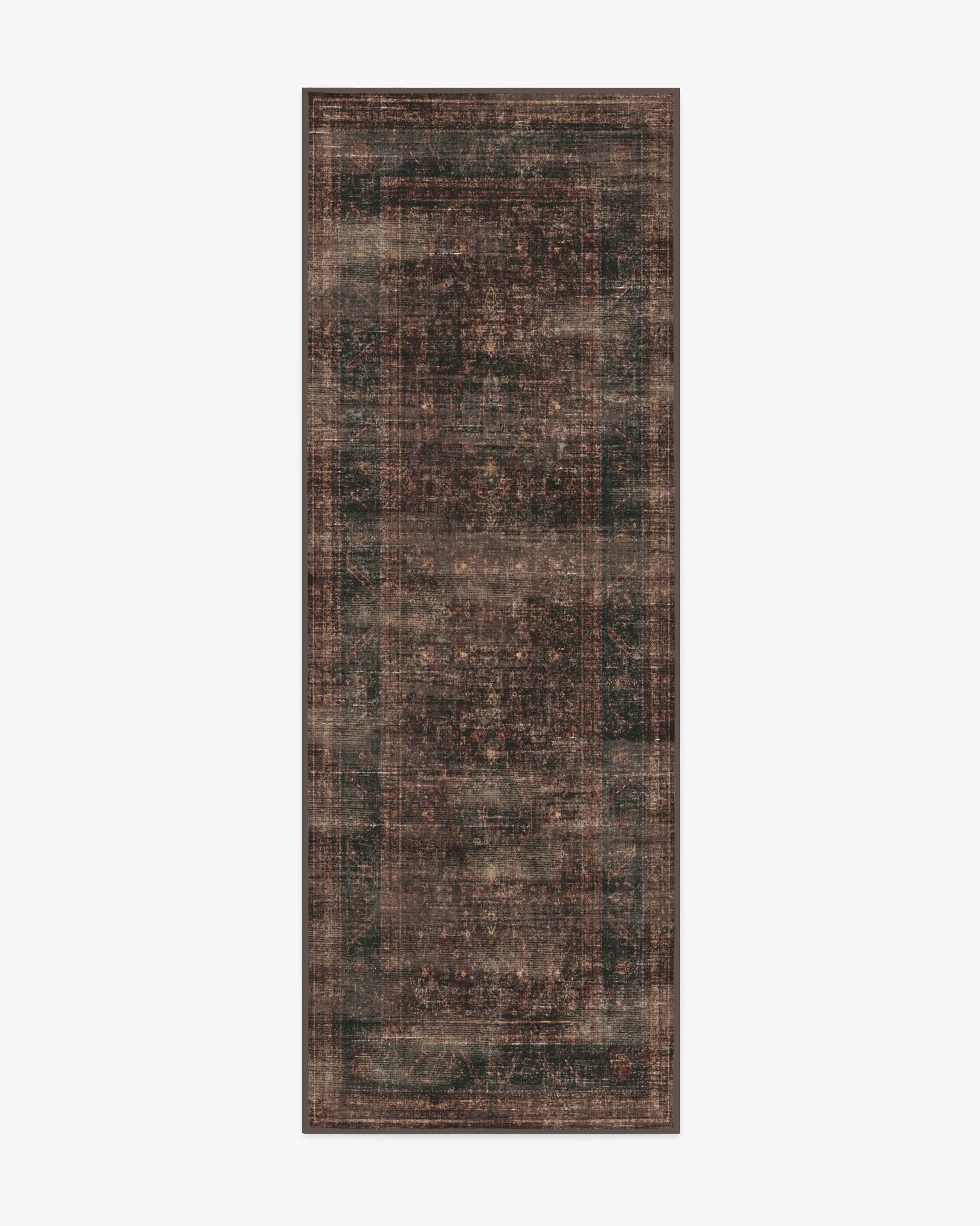 Runner Flatwoven Area Rug - Bordeaux Red