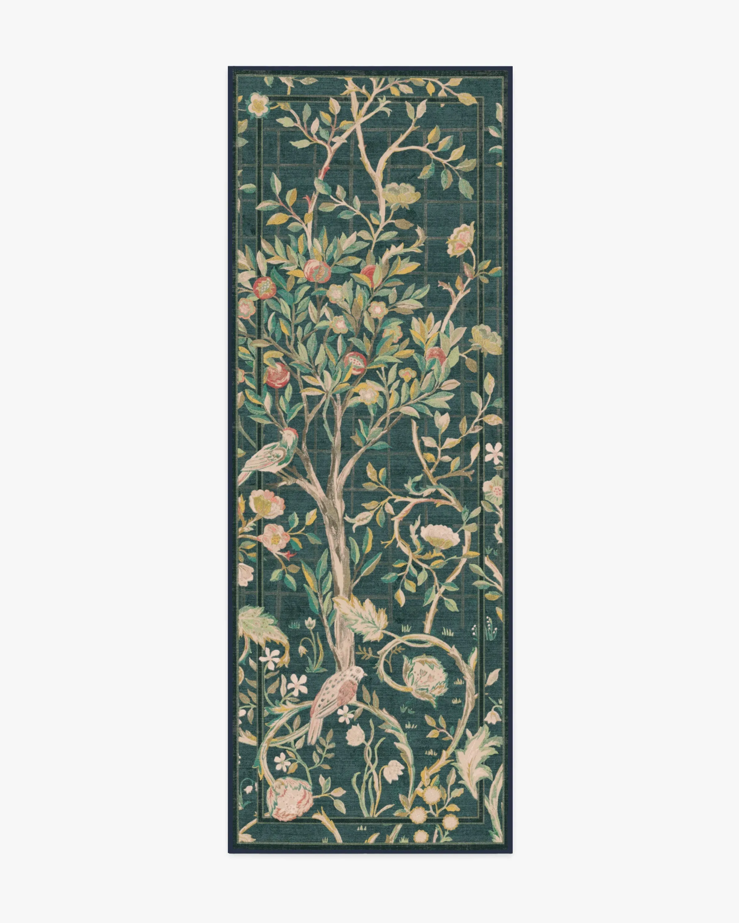 Runner Flatwoven Area Rug - Teal Green