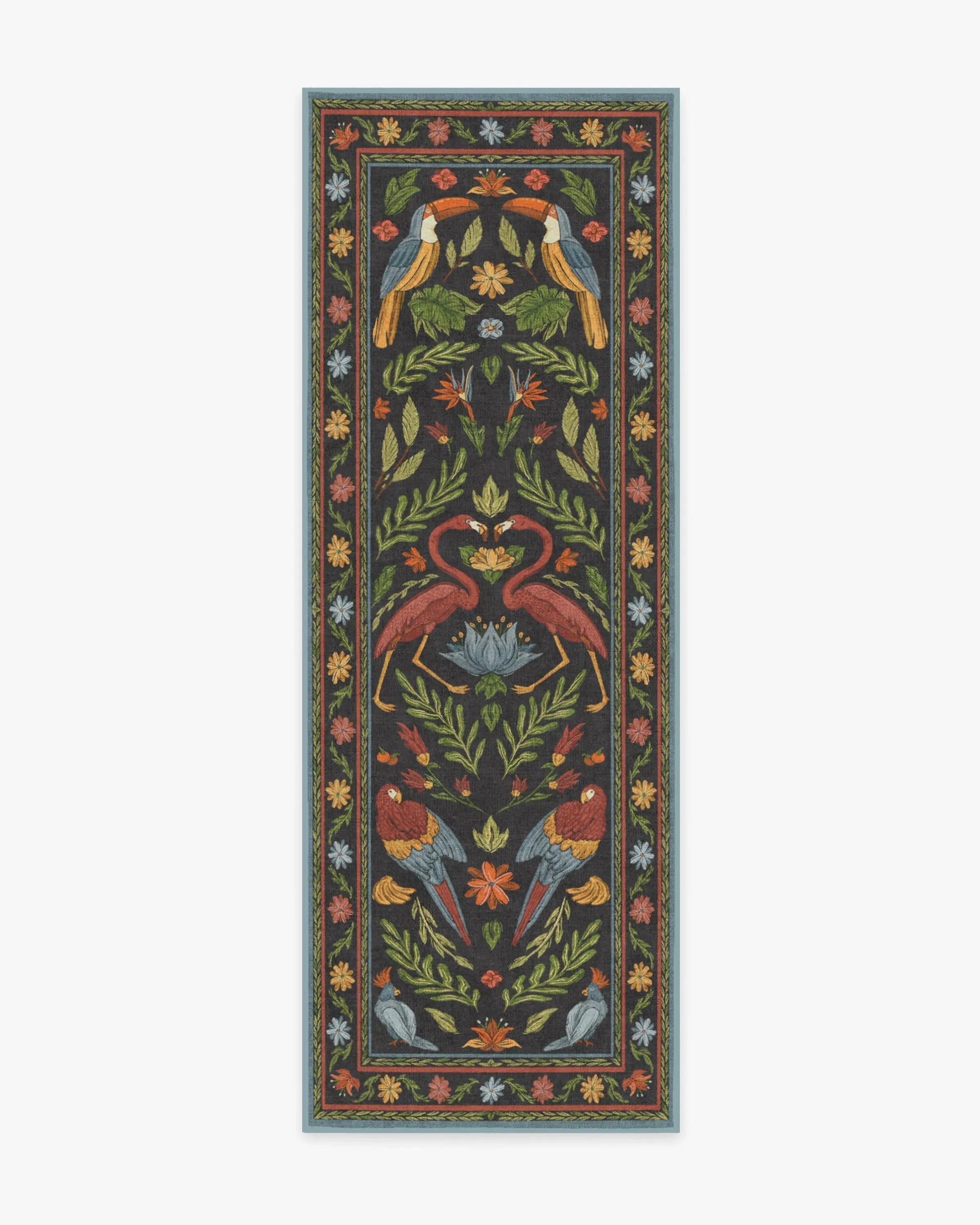 Runner Flatwoven Rug Machine Washable - Multi, Chenille